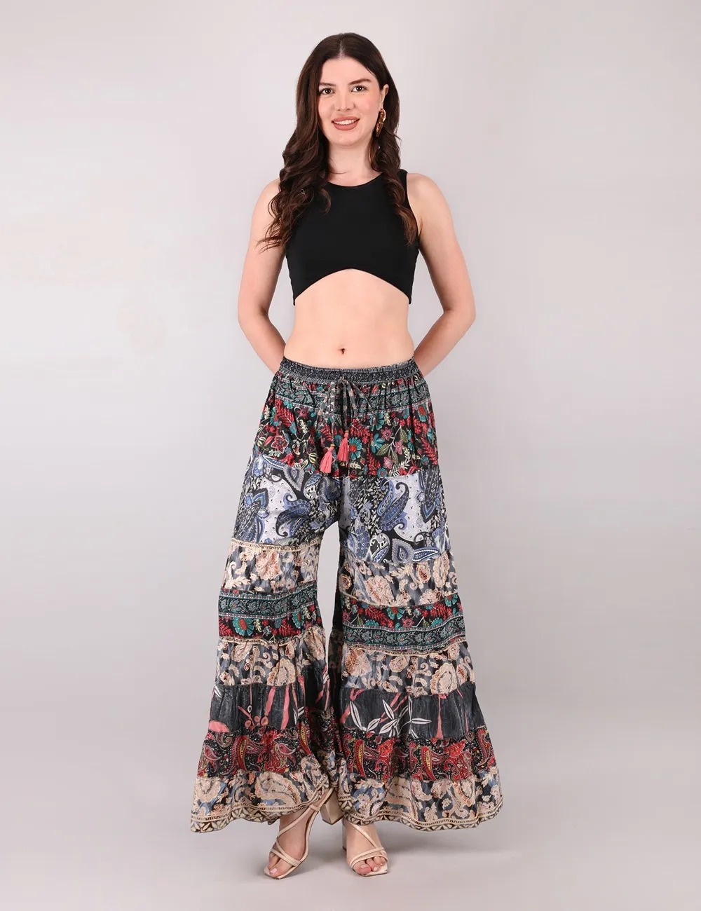 DB-58 : Patchwork Trousers (Assorted Prints & Colors)