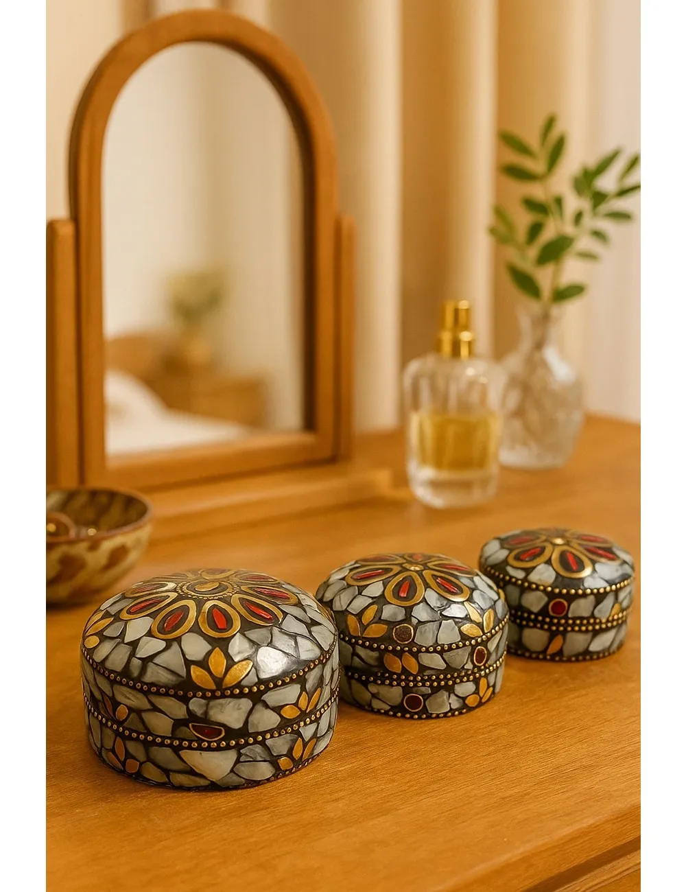RBOX-1 : Jewellery/Decoration box : Set of 3 Sizes (Assorted Colors)