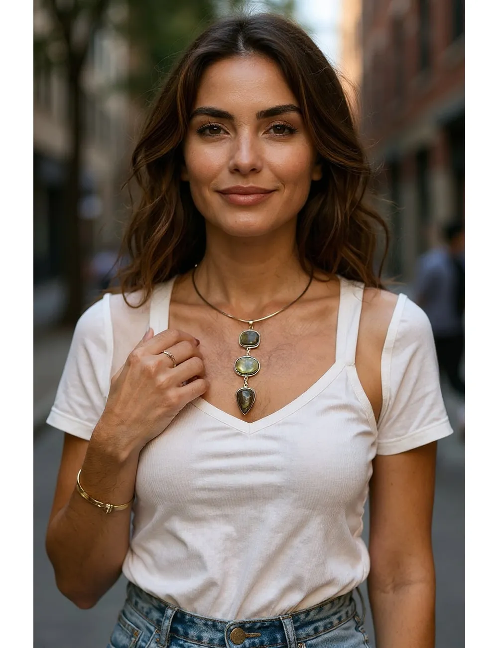 3 Stone Necklace