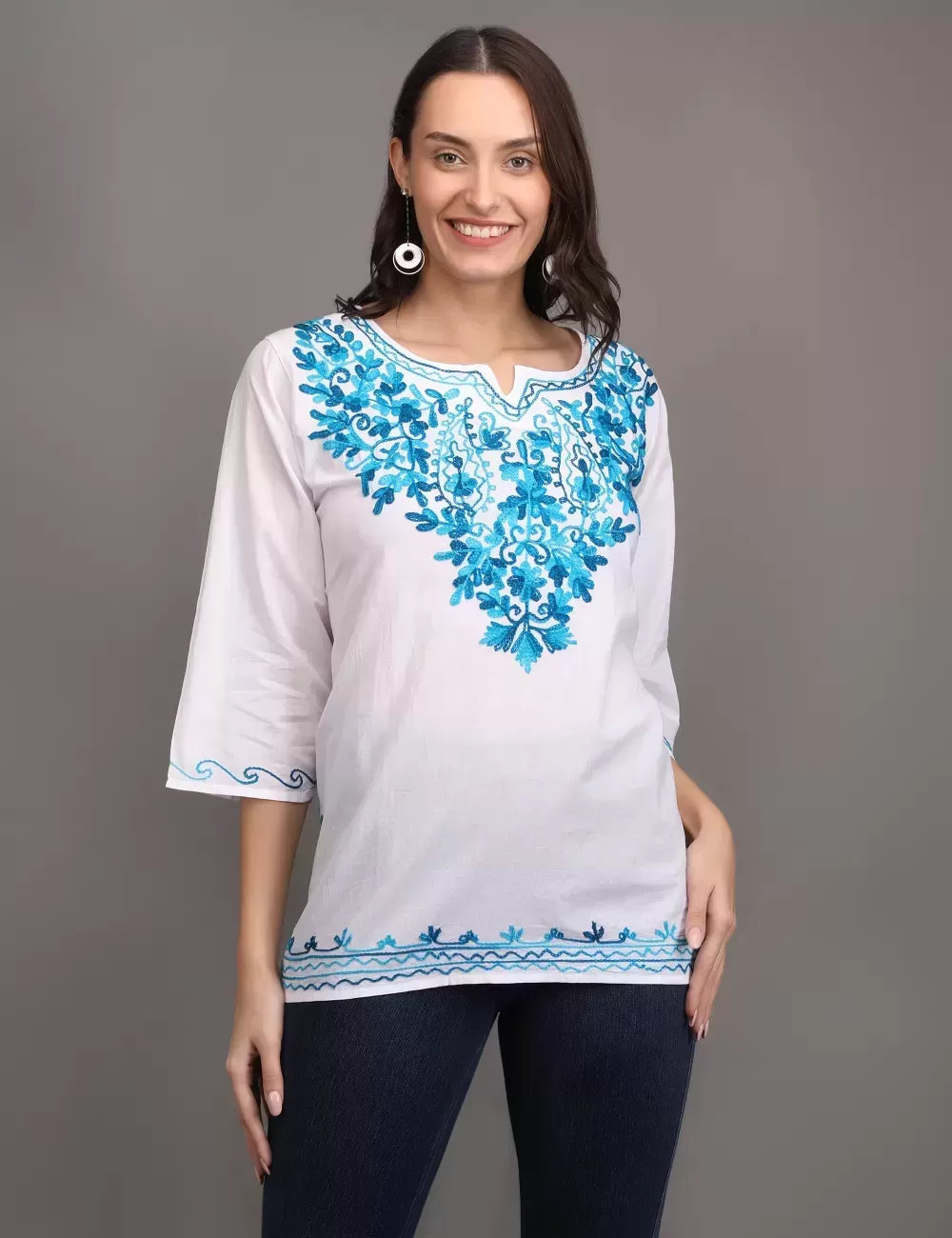 M-07 : Embroidered Top