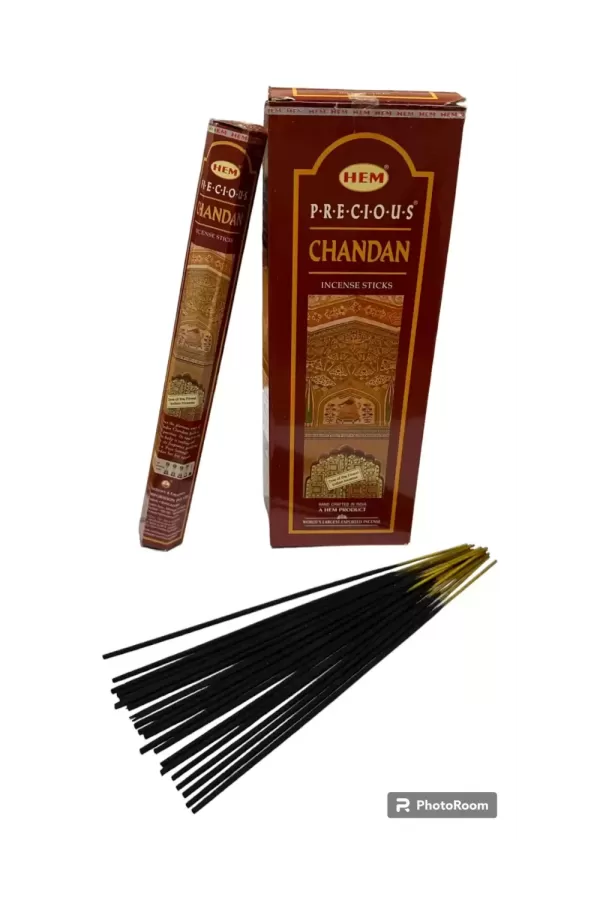HEM Incense - Hex Precious Chandan- 6 Packets - Each BOX of 20 sticks