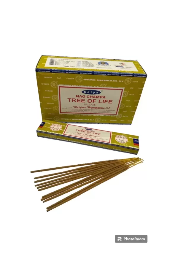 Satya - Nag Champa Tree of Life Incense - 12 Packets Of 15 gms Each