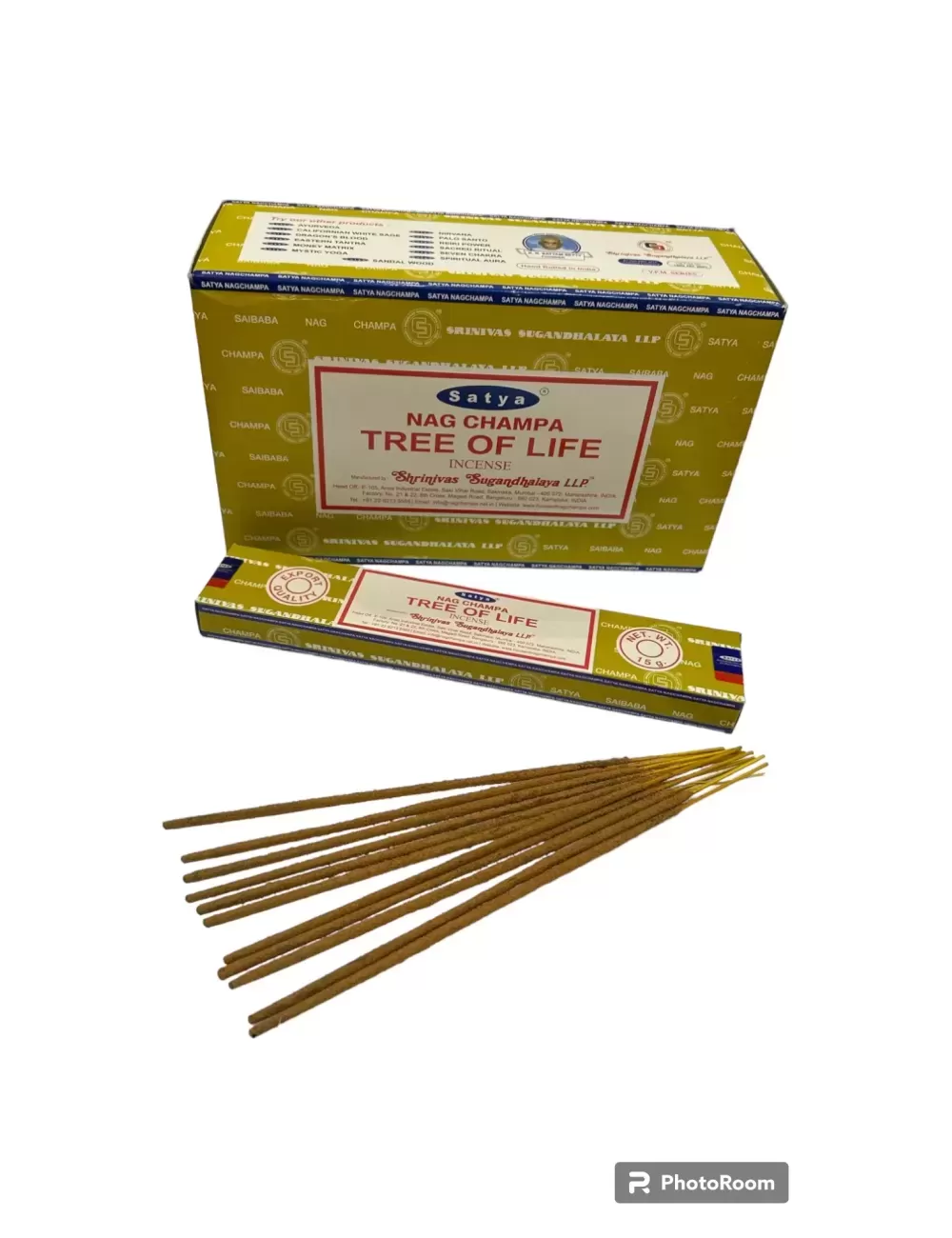 Satya - Nag Champa Tree of Life Incense - 12 Packets Of 15 gms Each