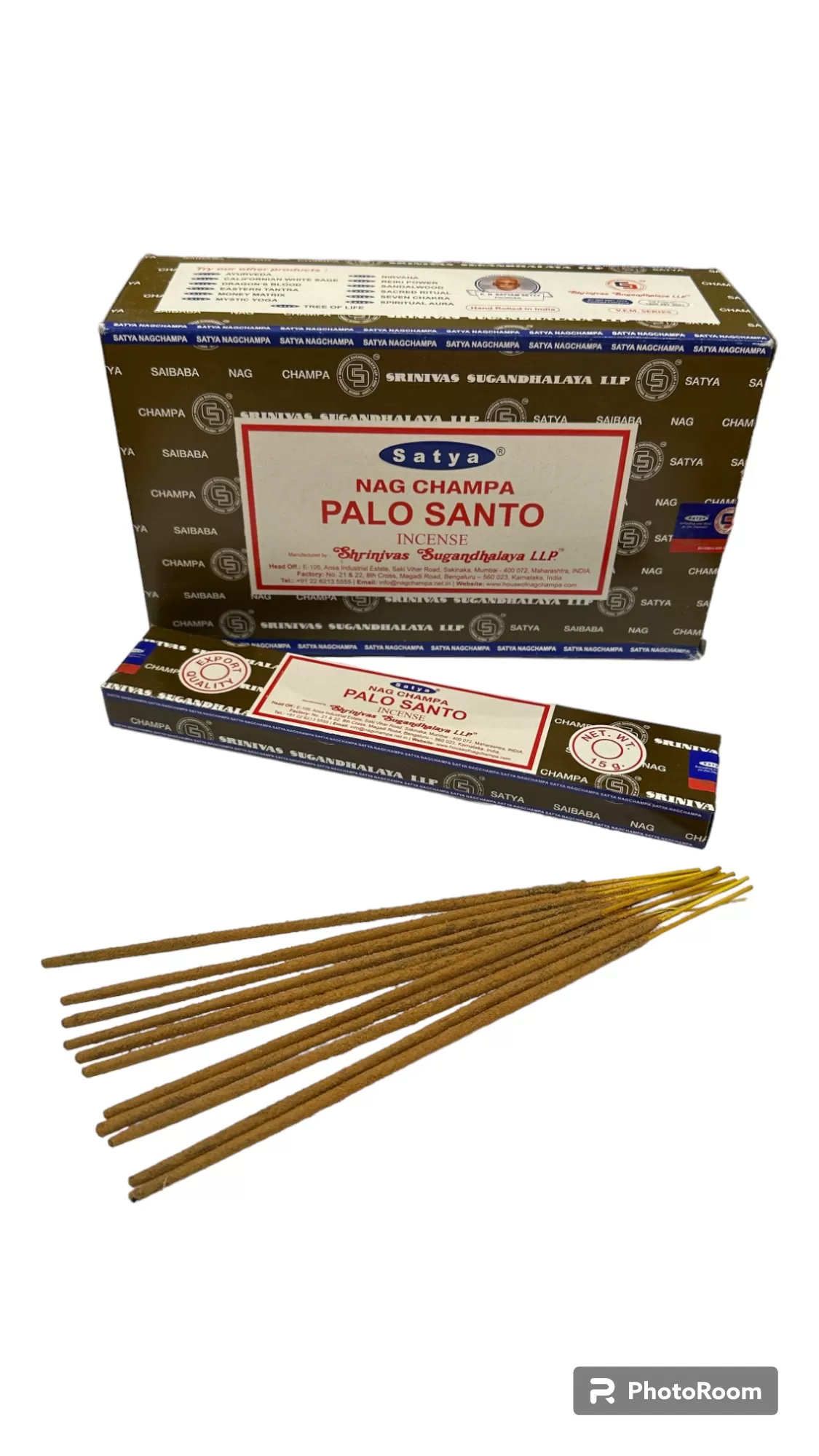Satya - Nag Champa Palo Santo Incense - 12 Packets Of 15 gms Each Satya - Nag Champa Palo Santo Incense - 12 Packets Of 15 gms Each