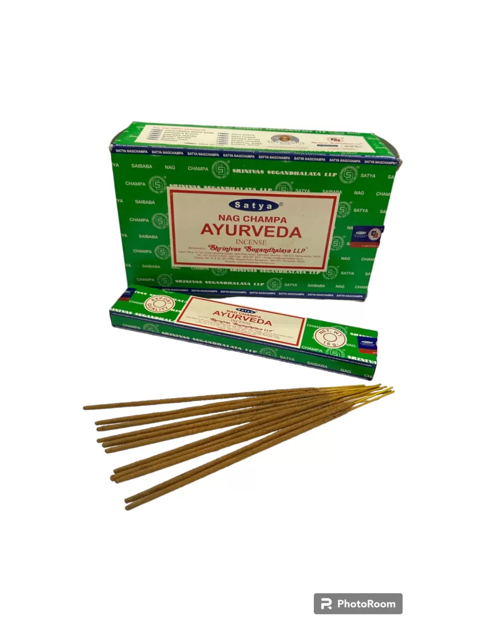 Satya - Nag Champa Ayurveda Incense - 12 Packets Of 15 gms Each