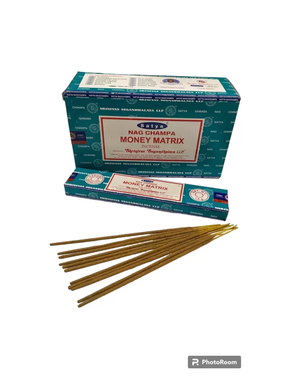 Satya - Nag Champa Money Matrix Incense - 12 Packets Of 15 gms Each