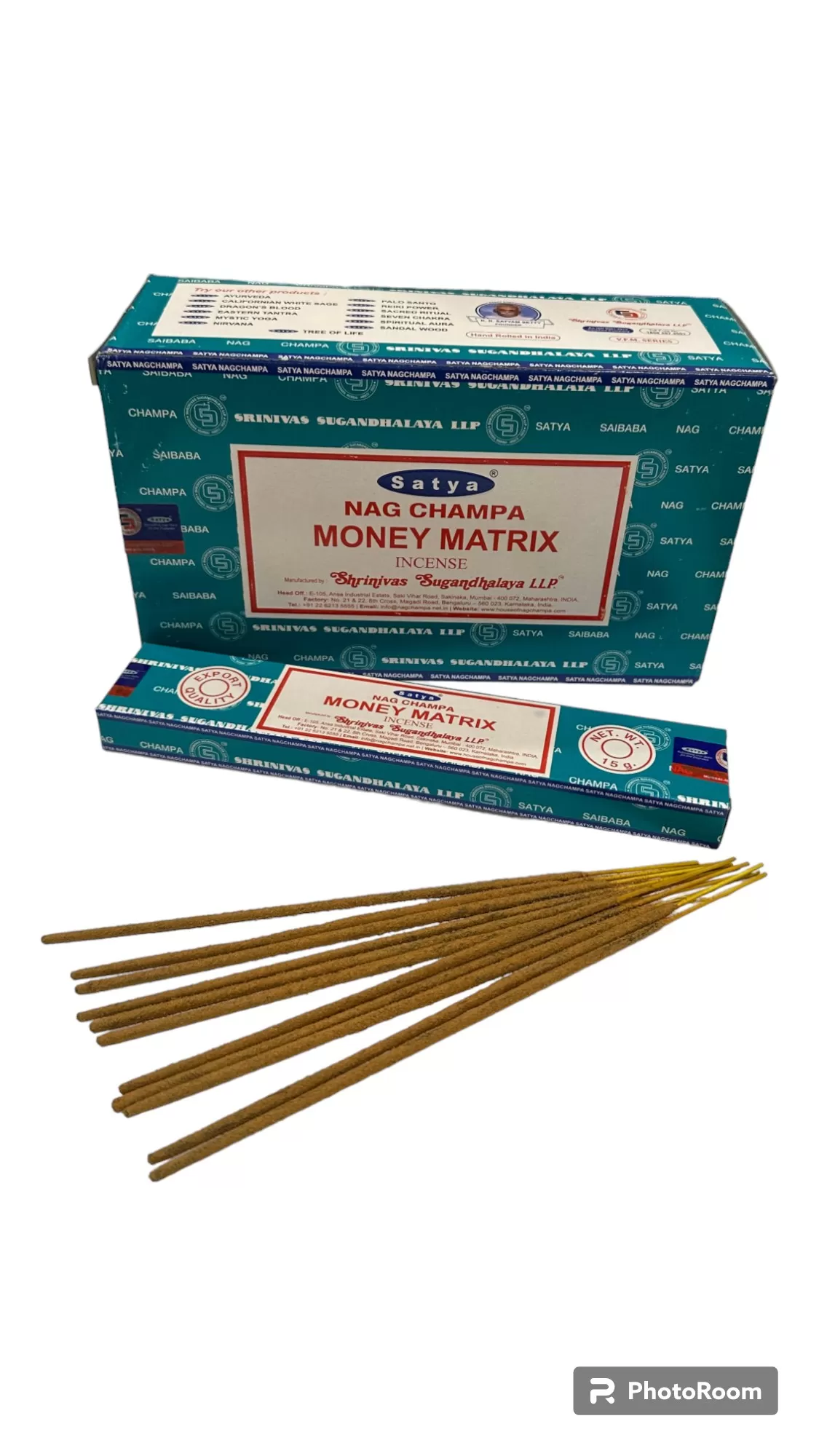 Satya - Nag Champa Money Matrix Incense - 12 Packets Of 15 gms Each Satya - Nag Champa Money Matrix Incense - 12 Packets Of 15 gms Each