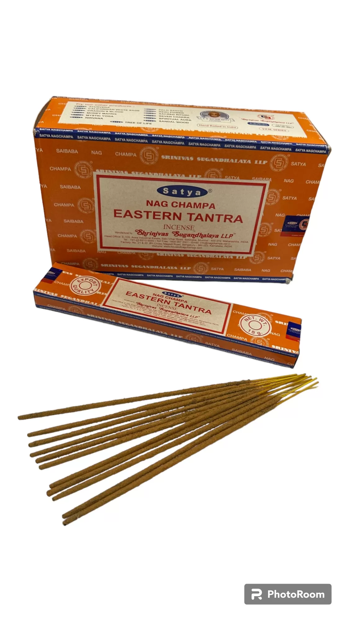 Satya - Nag Champa Eastern Tantra Incense - 12 Packets Of 15 gms Each