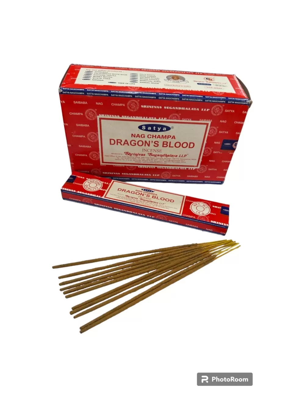 Satya - Nag Champa Dragon Blood Incense - 12 Packets Of 15 gms Each