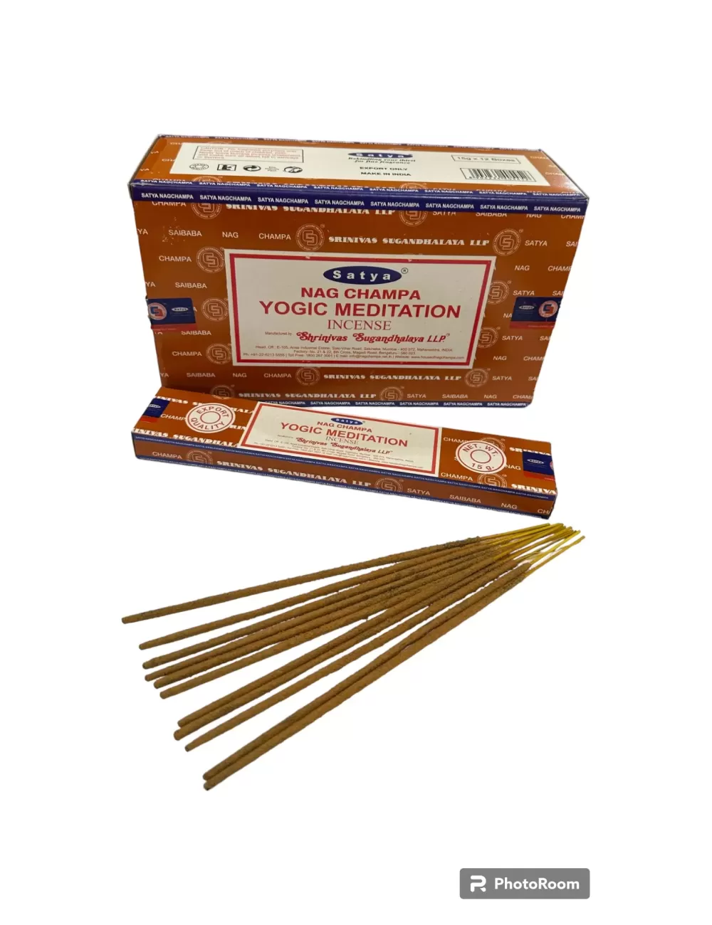 Satya - Nag Champa Yoga Meditation Incense - 12 Packets Of 15 gms Each