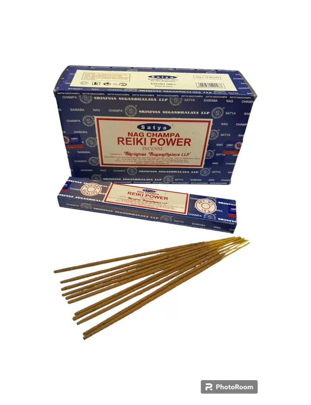 Satya - Nag Champa Reiki Power Incense - 12 Packets Of 15 gms Each