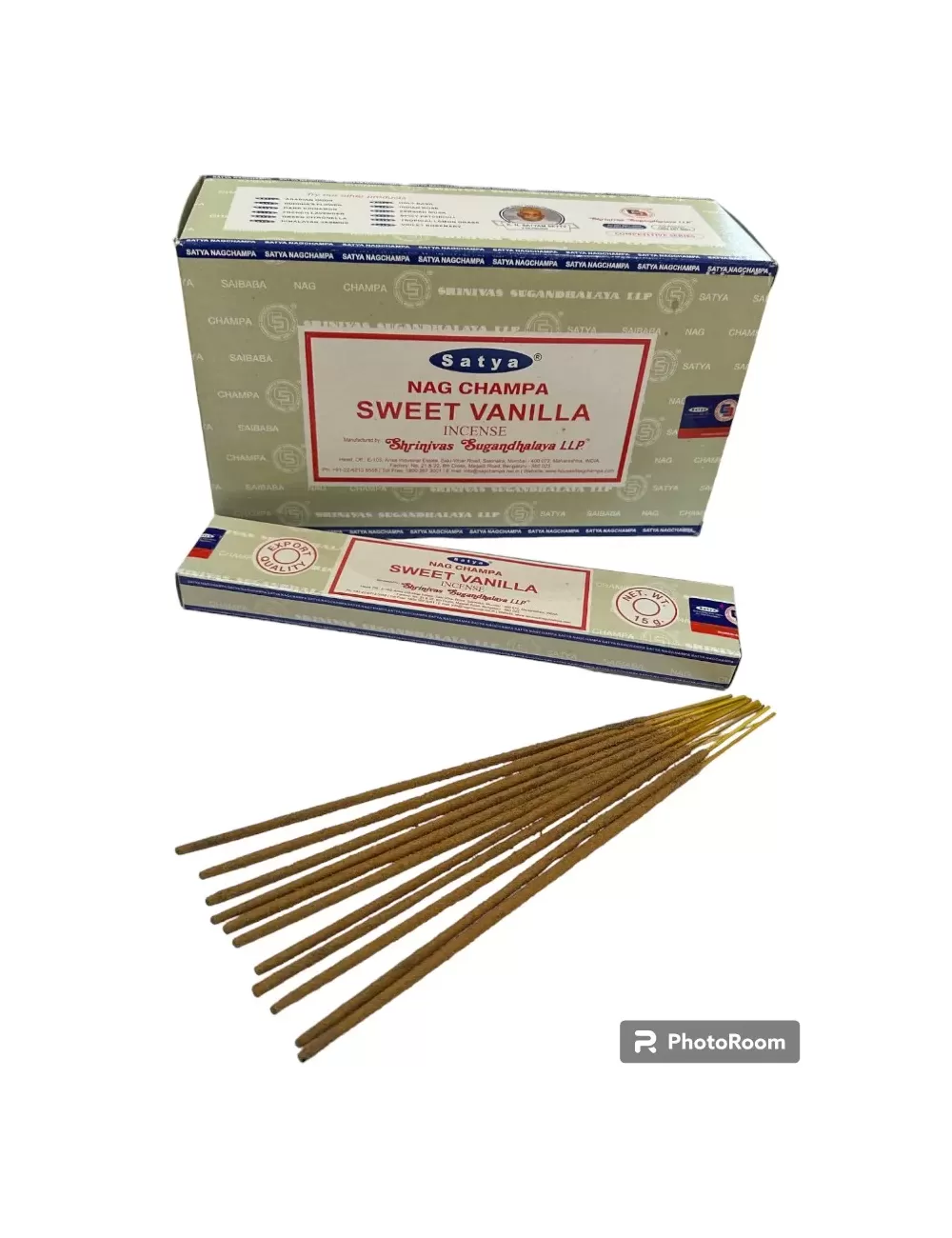 Satya - Nag Champa Sweet Vanilla Incense - 12 Packets Of 15 gms Each
