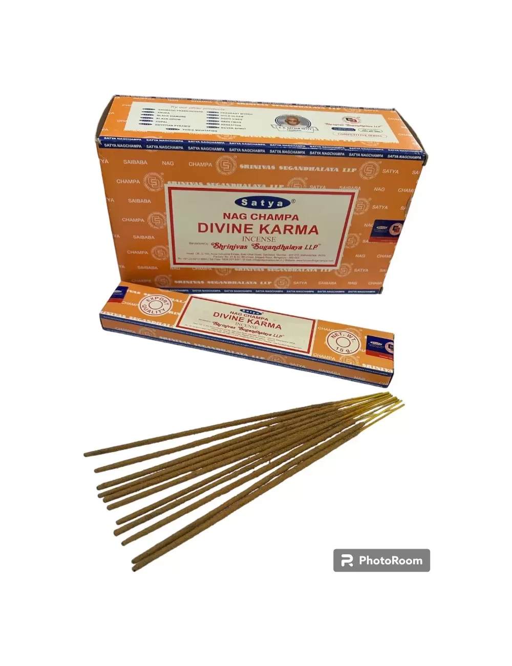 Satya - Nag Champa Divine Karma Incense - 12 Packets Of 15 gms Each