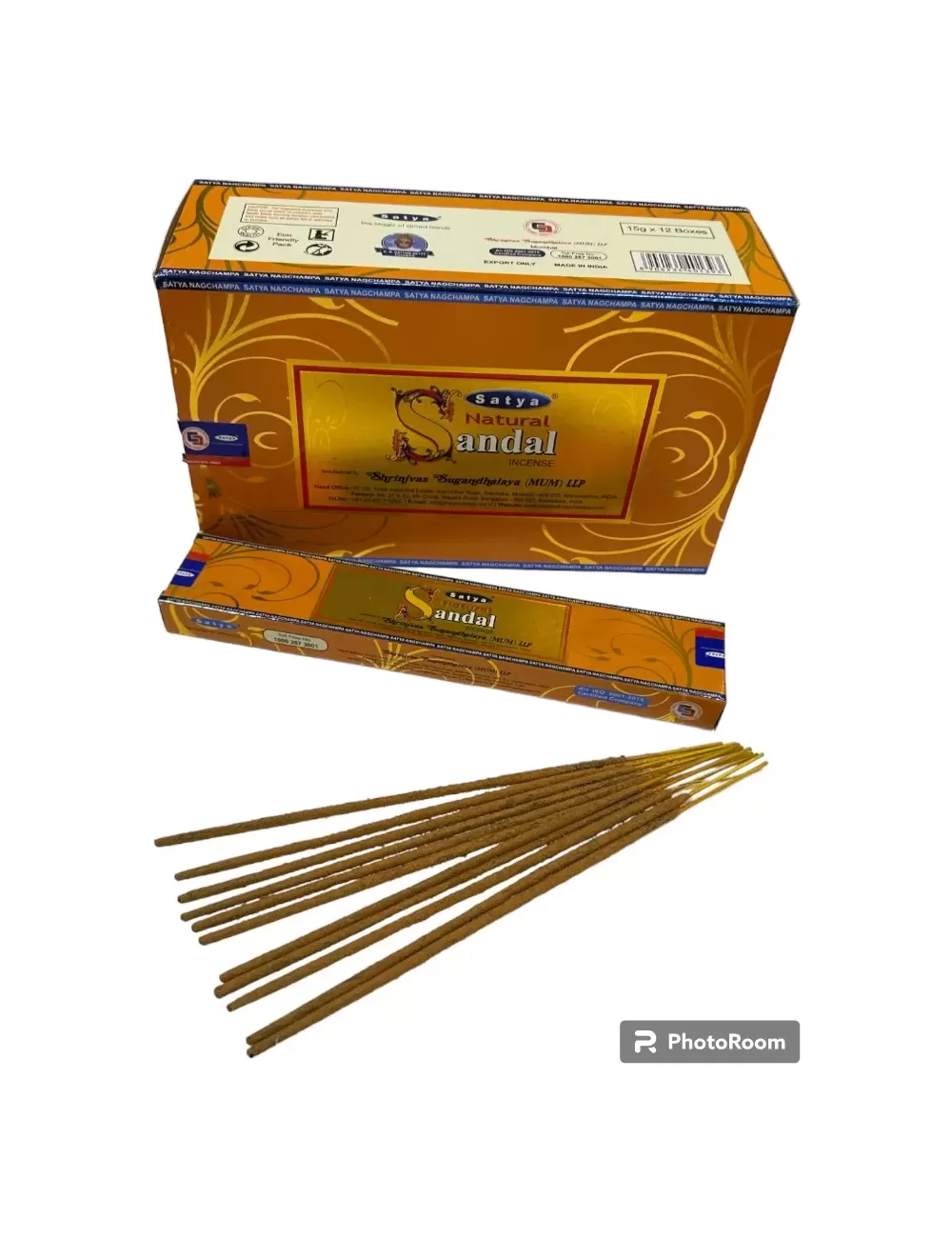 Satya - Natural Sandal Incense - 12 Packets Of 15 gms Each