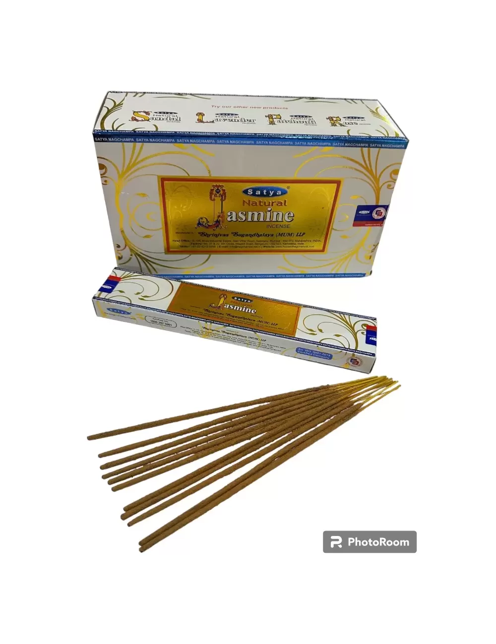 Satya - Natural Jasmine Incense - 12 Packets Of 15 gms Each