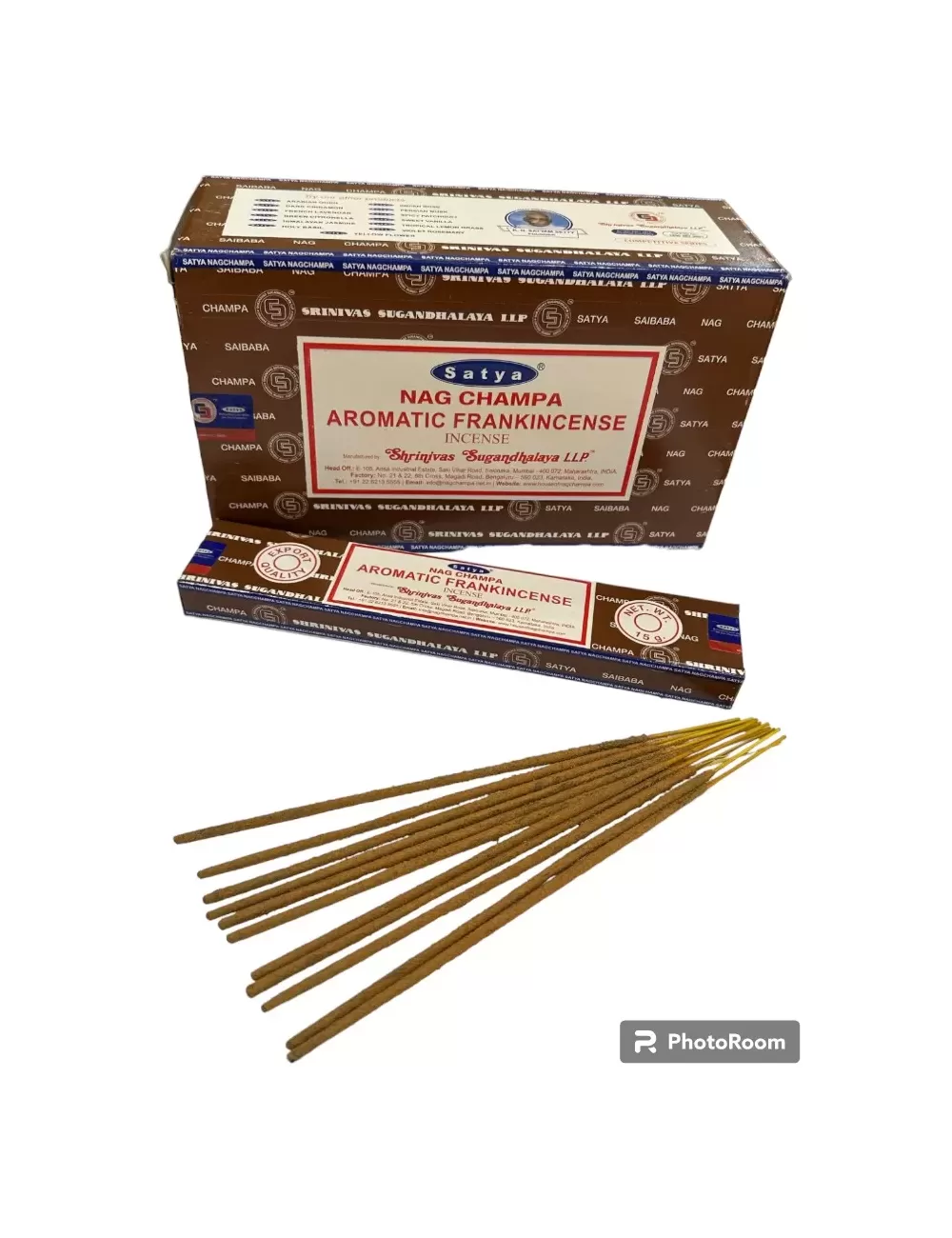Satya - Nag Champa Aroma Frankincense Incense - 12 Packets Of 15 gms Each
