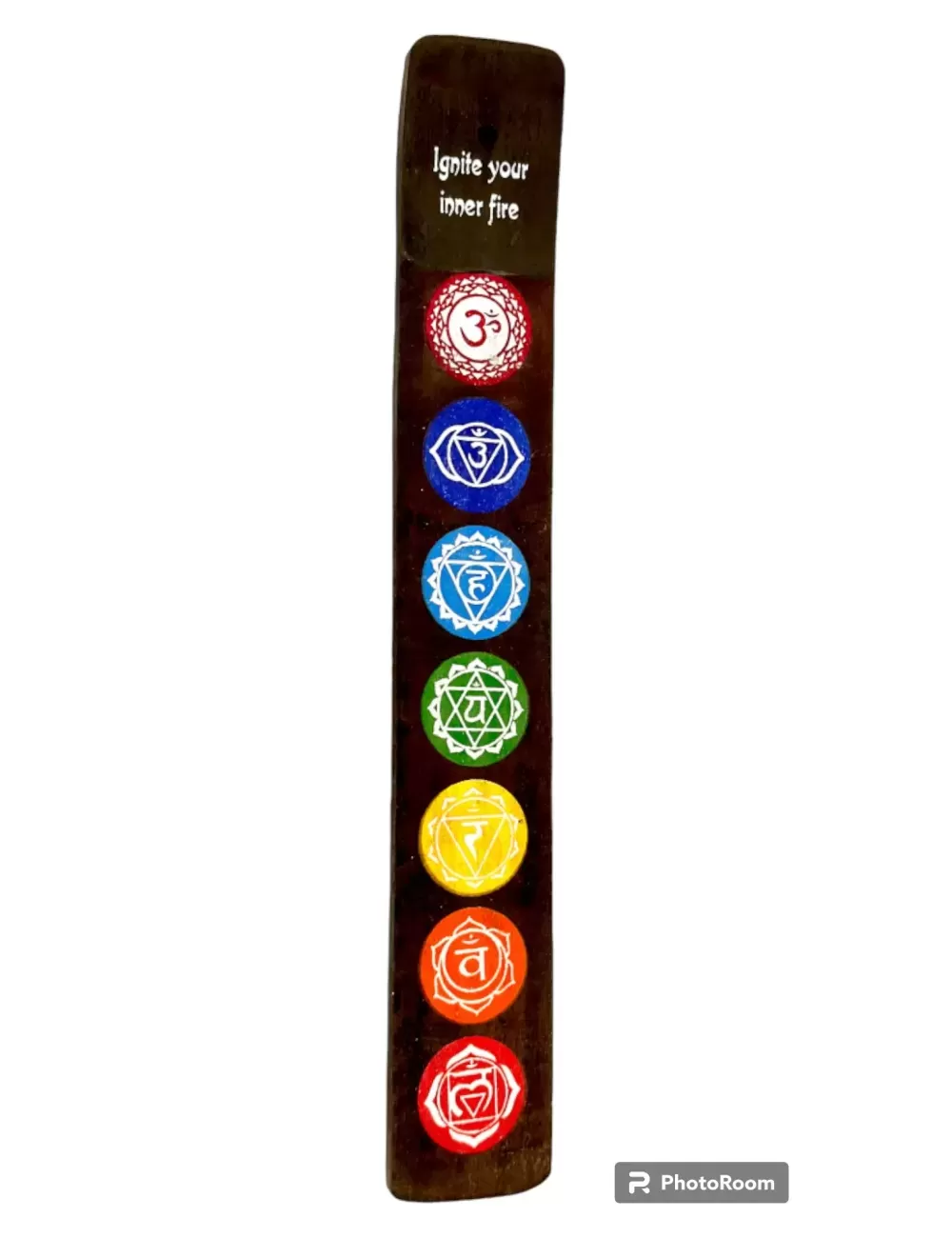 Wooden Flat Ash Catcher - Seven Chakra