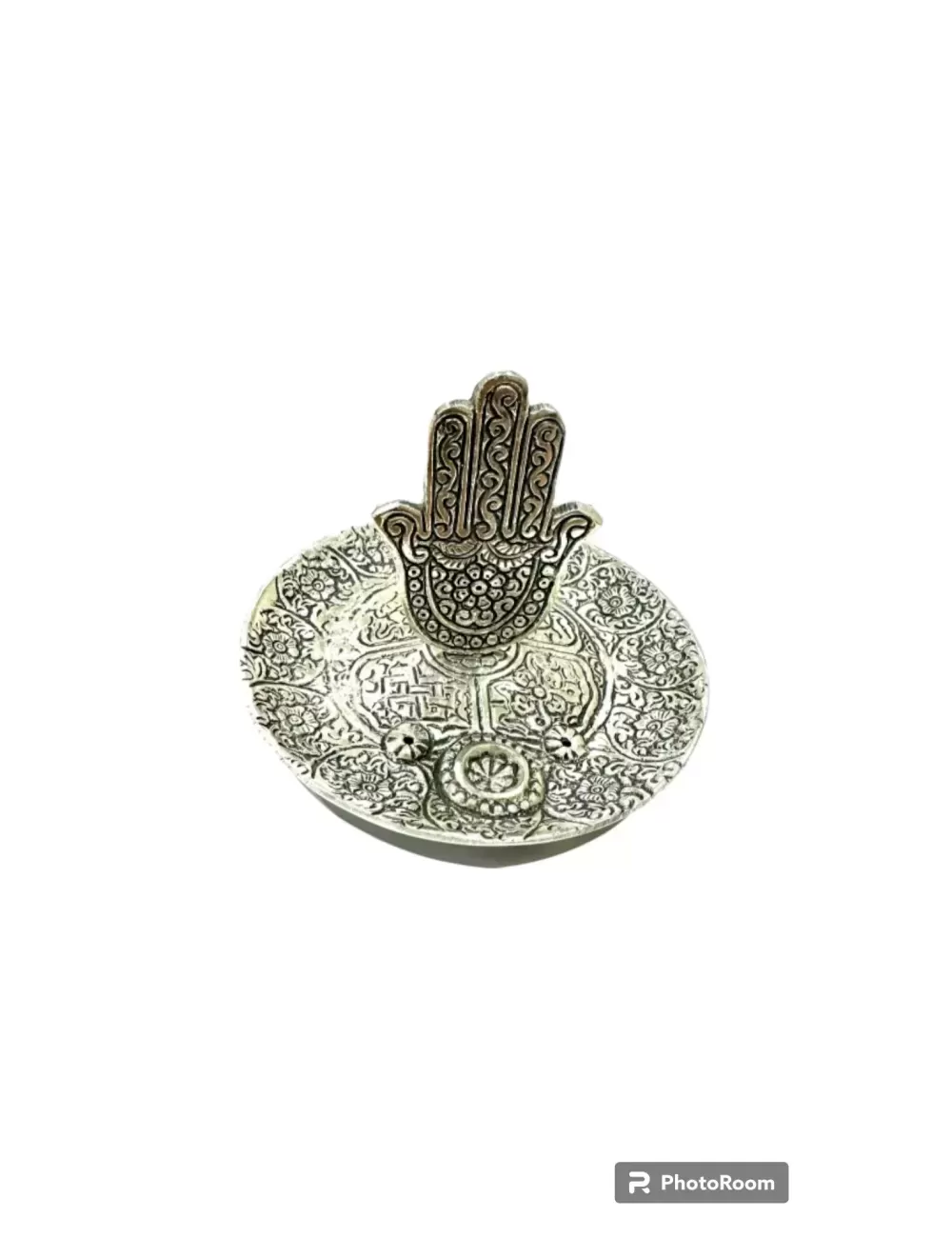 Aluminum Incense Burner - Hamsa Hand