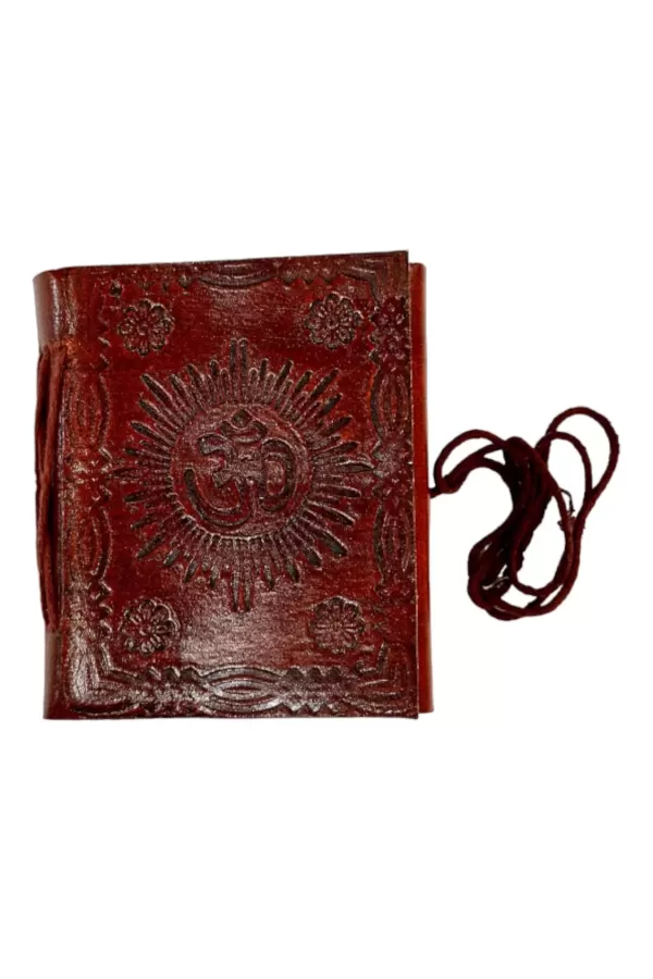 RLD-6 : Embossed Leather Tie-Up Diary : 8X10 cms