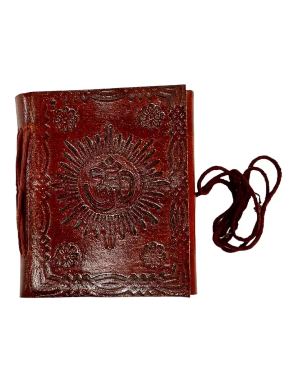 RLD-6 : Embossed Leather Tie-Up Diary : 8X10 cms
