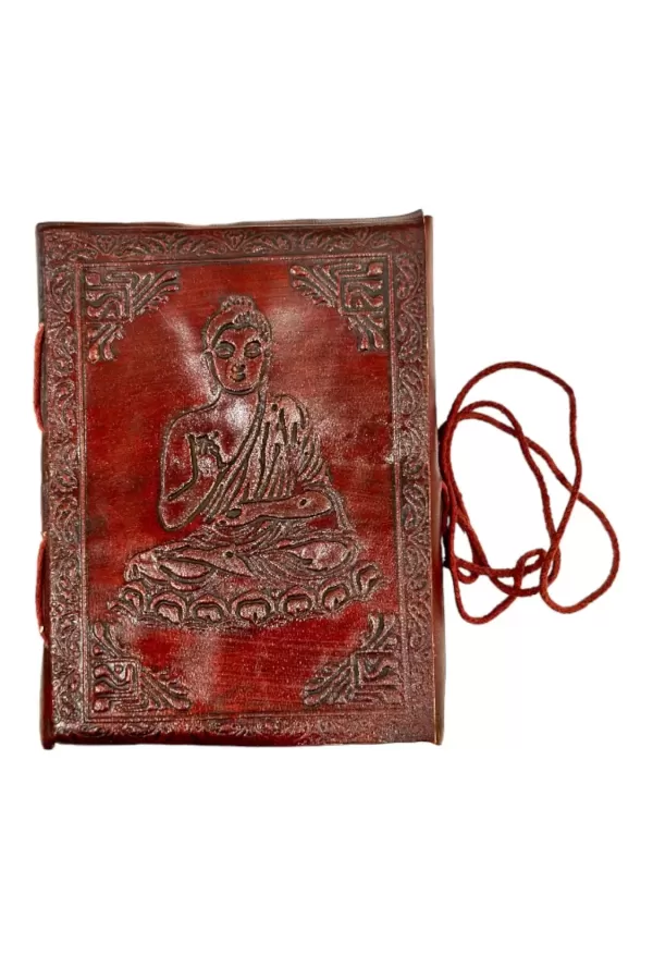 RLD-7 : Embossed Leather Tie-Up Diary : 9X13 cms