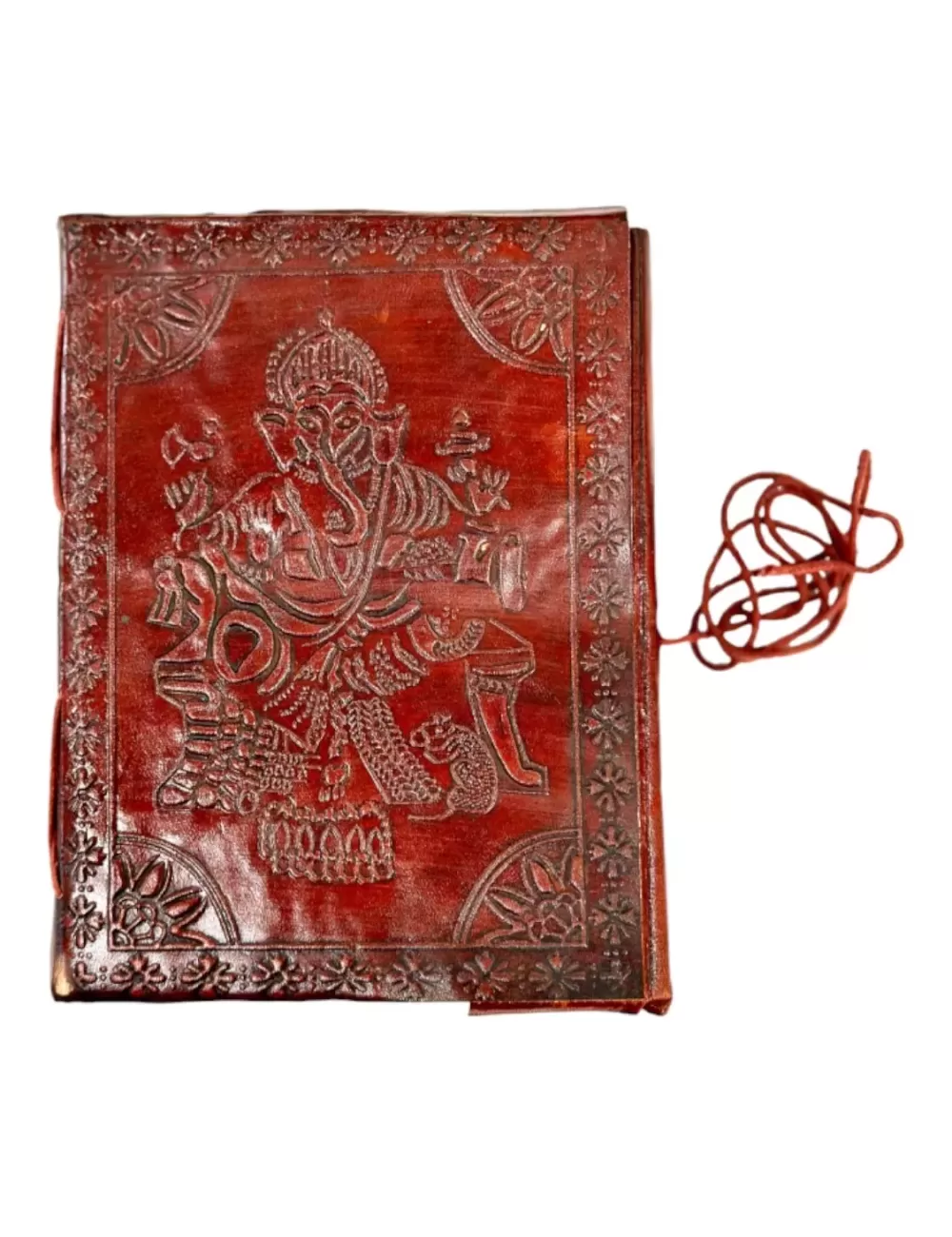RLD-11 : Embossed Leather Tie-Up Diary : 18X25 cms