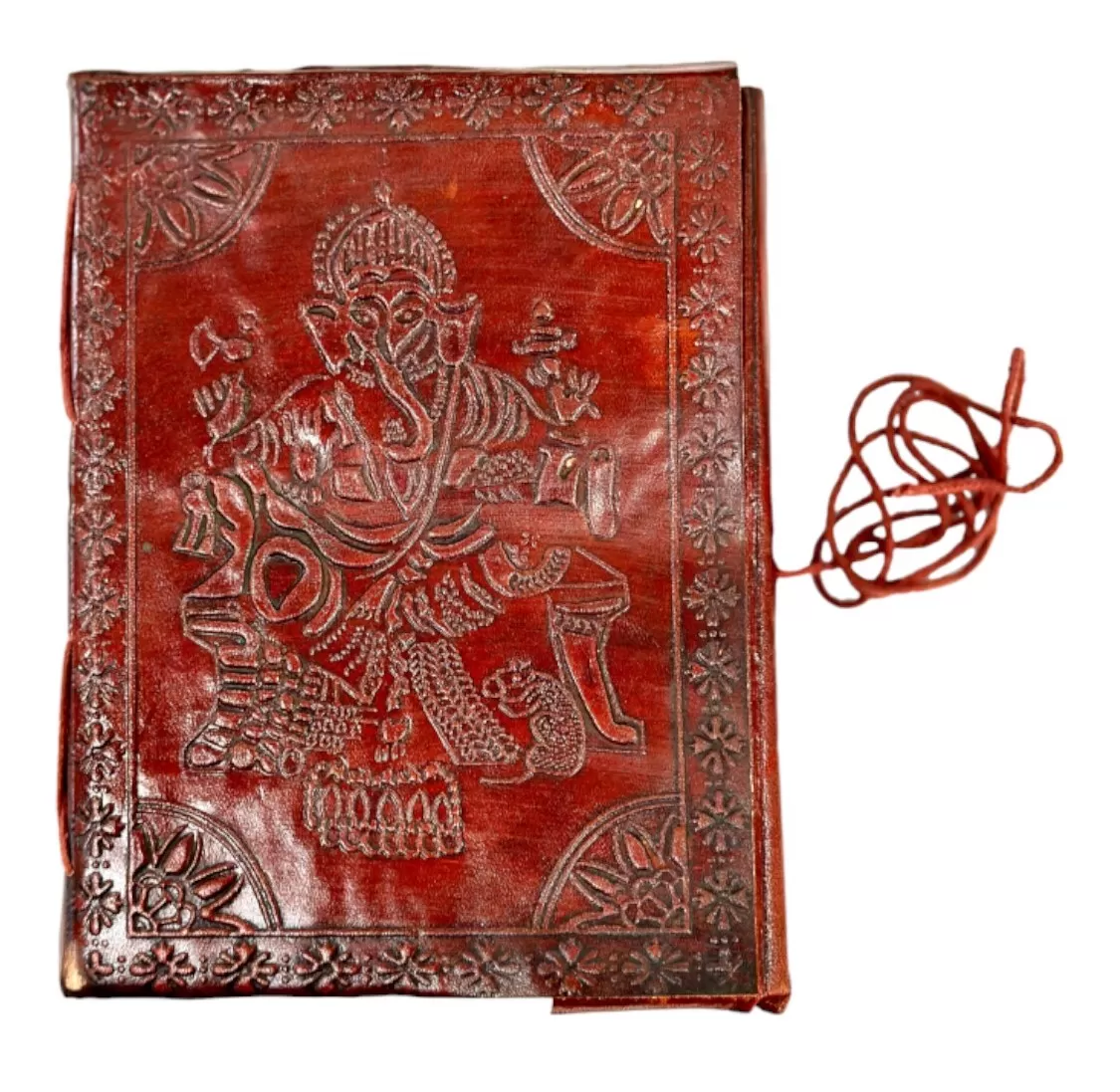 RLD-11 : Embossed Leather Tie-Up Diary : 18X25 cms
