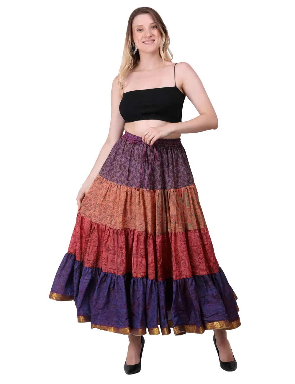 N-10 : Vintage Silk Skirt