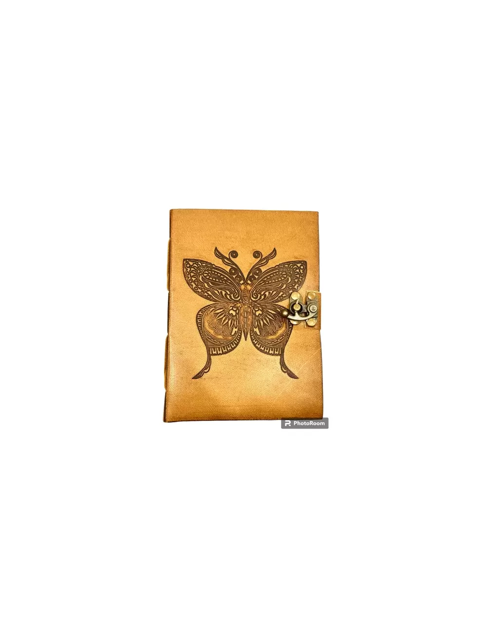 RLD-5 : Butterfly Leather Latch Up Diary : 13X18 cms