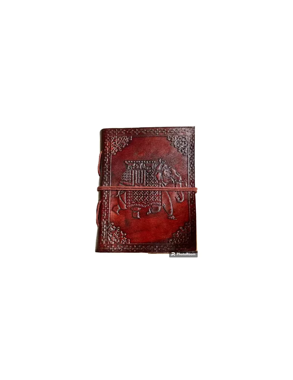RLD-8 : Embossed Leather Tie-Up Diary : 11X15 cms