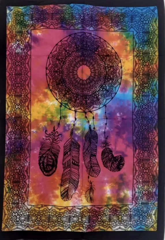 Tie Dye Dreamcatcher Single Bedsheet