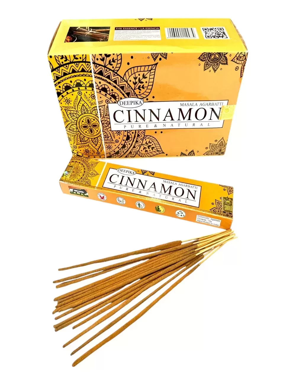 Deepika - Cinnamon Incense - 12 Packets Of 15 gms Each