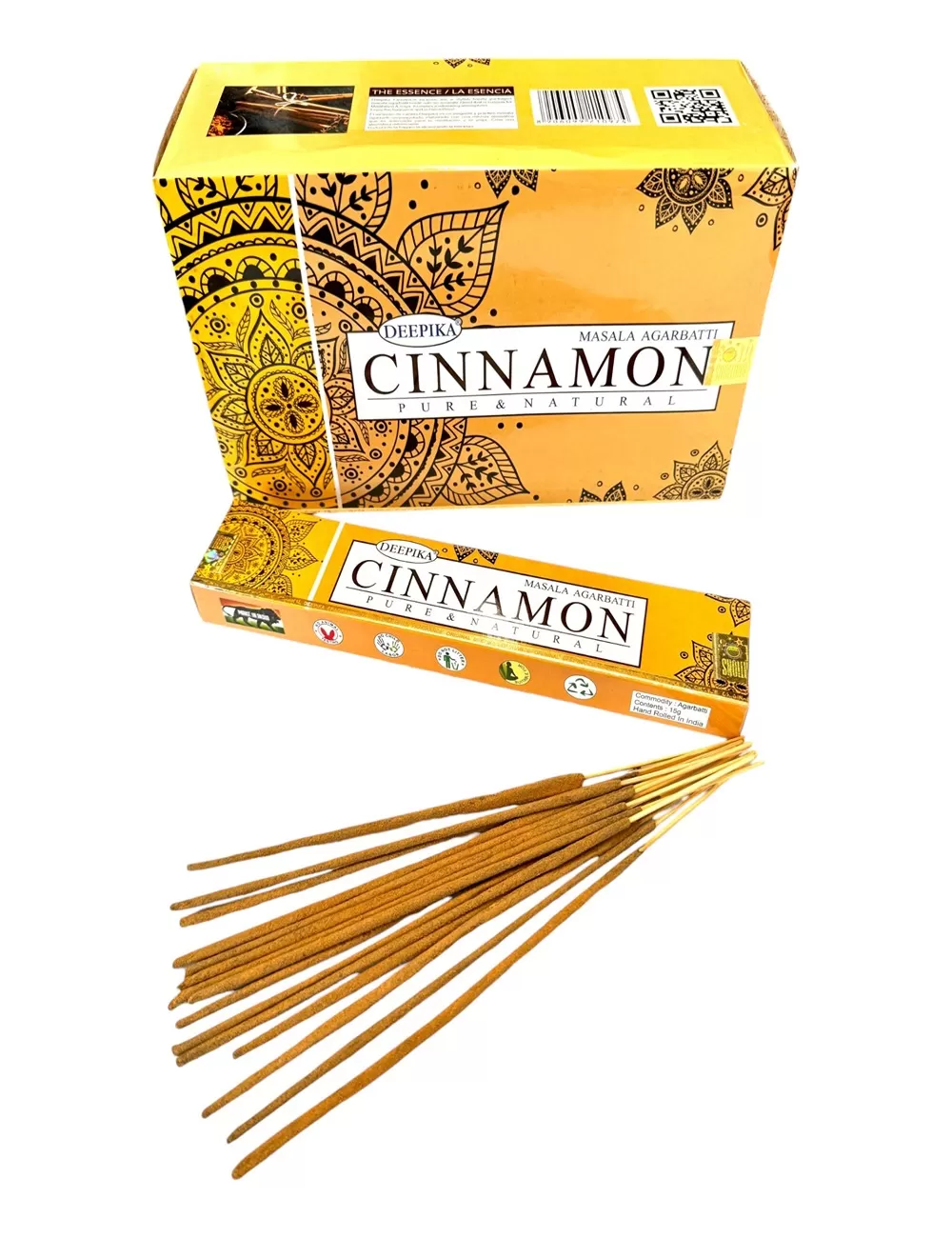 Deepika - Cinnamon Incense - 12 Packets Of 15 gms Each