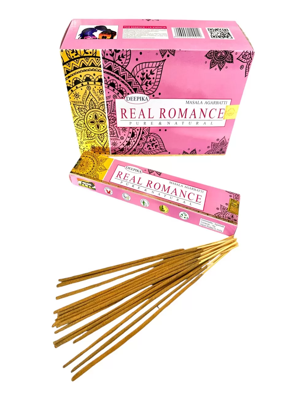 Deepika - Real Romance Incense - 12 Packets Of 15 gms Each