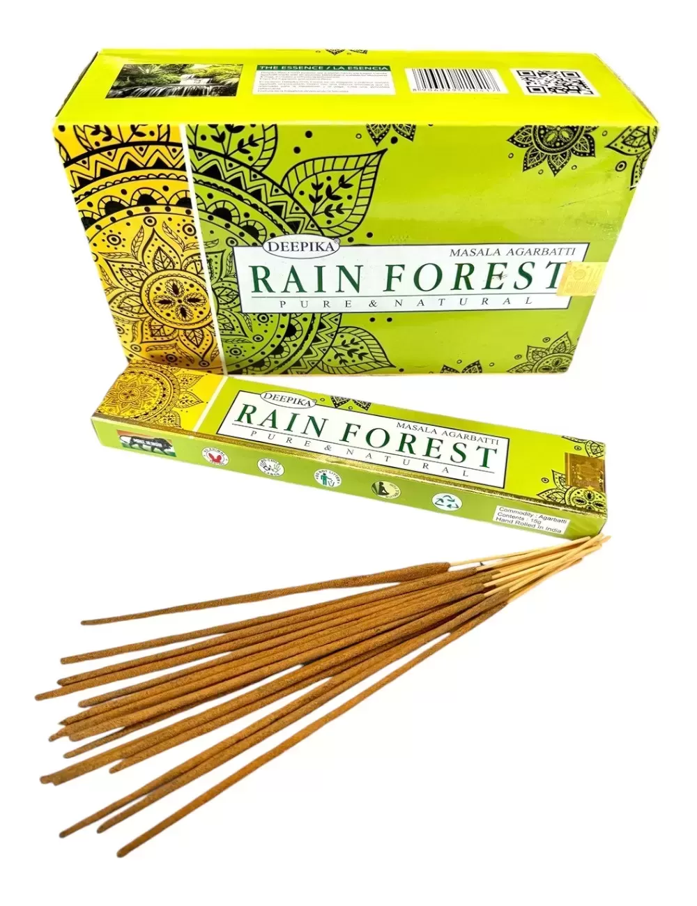 Deepika - Rain Forest Incense - 12 Packets Of 15 gms Each