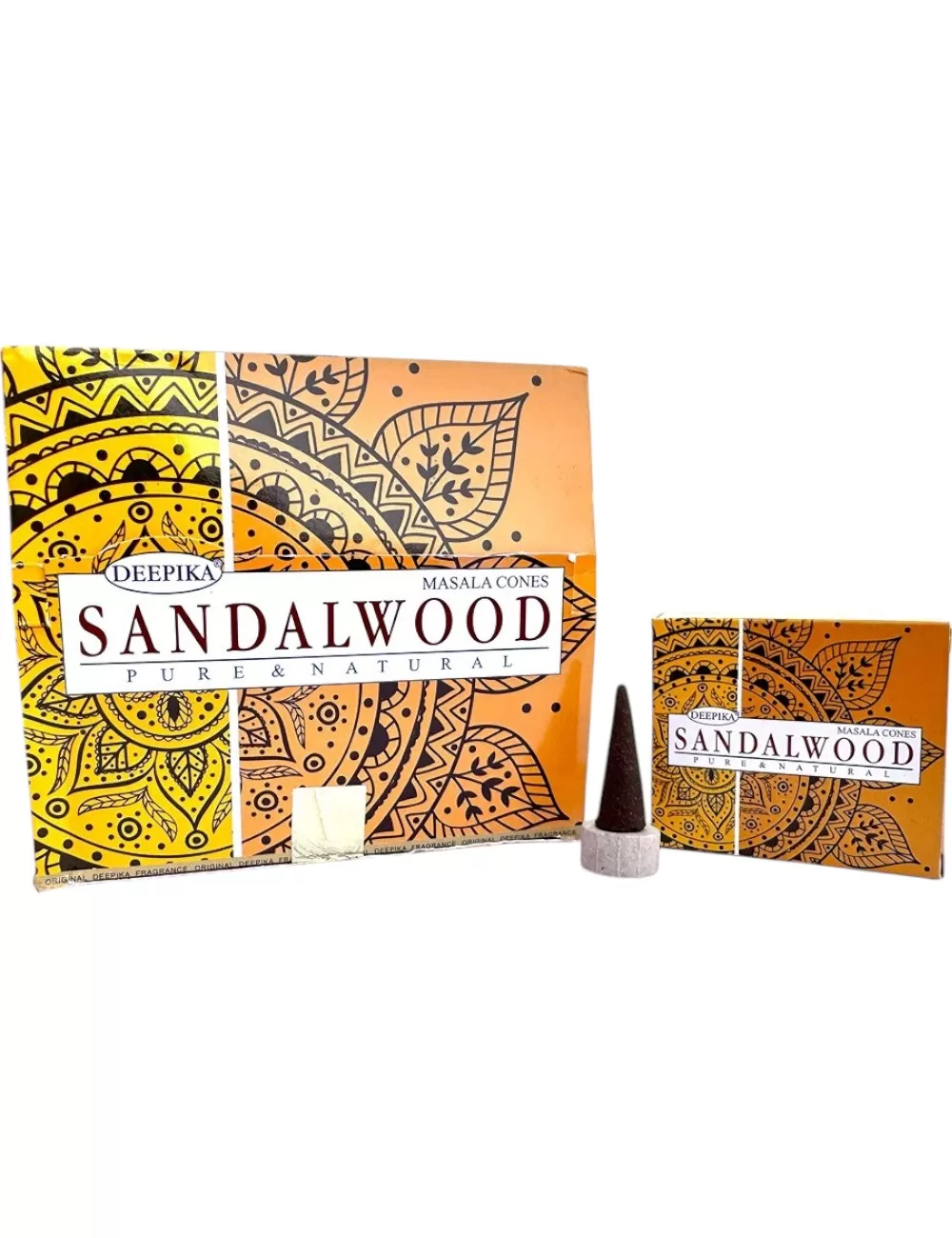 DC-3 : Deepika Sandalwood Masala Cones - 8 Packets Of 10 Cones  and 1 Stand Each