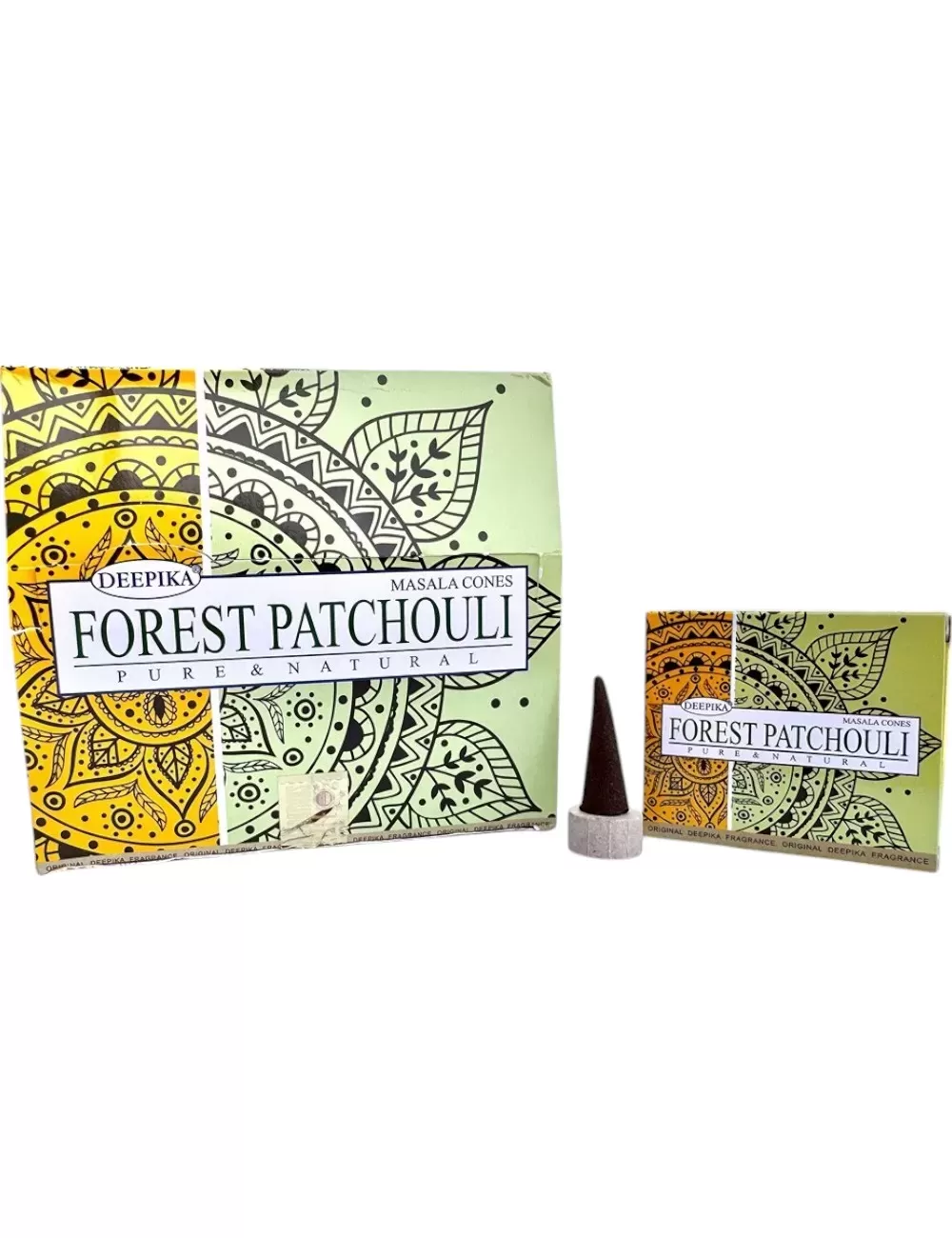 DC-4 : Deepika Forest Patchouli Masala Cones - 8 Packets Of 10 Cones  and 1 Stand Each