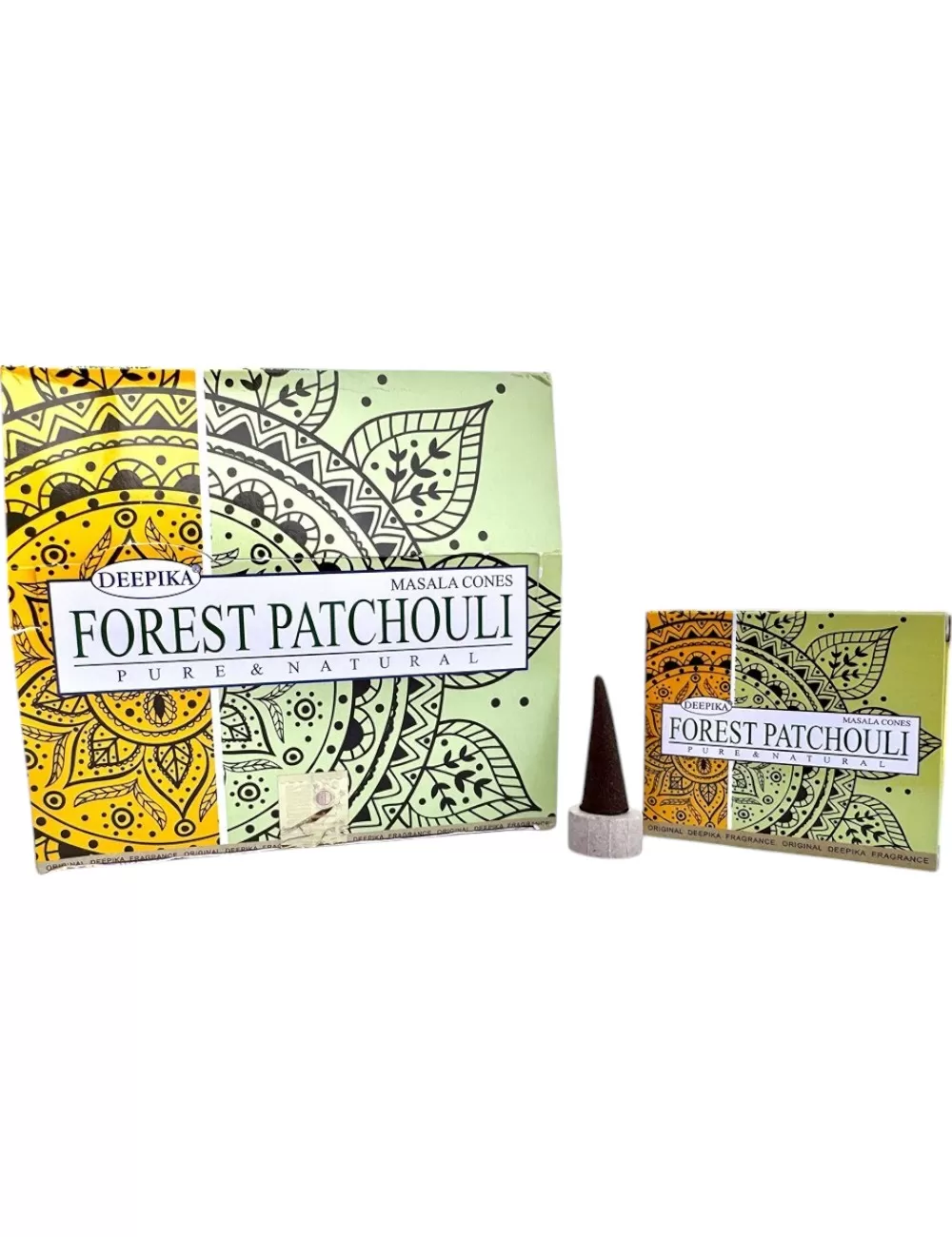 DC-4 : Deepika Forest Patchouli Masala Cones - 8 Packets Of 10 Cones  and 1 Stand Each