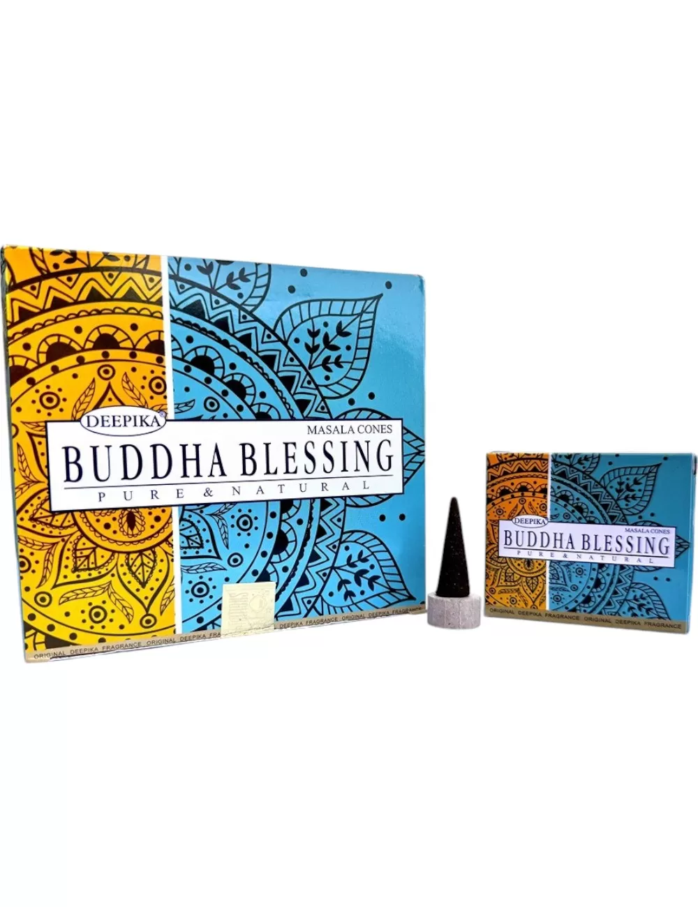 DC-6 : Deepika Buddha Blessing Masala Cones - 8 Packets Of 10 Cones  and 1 Stand Each