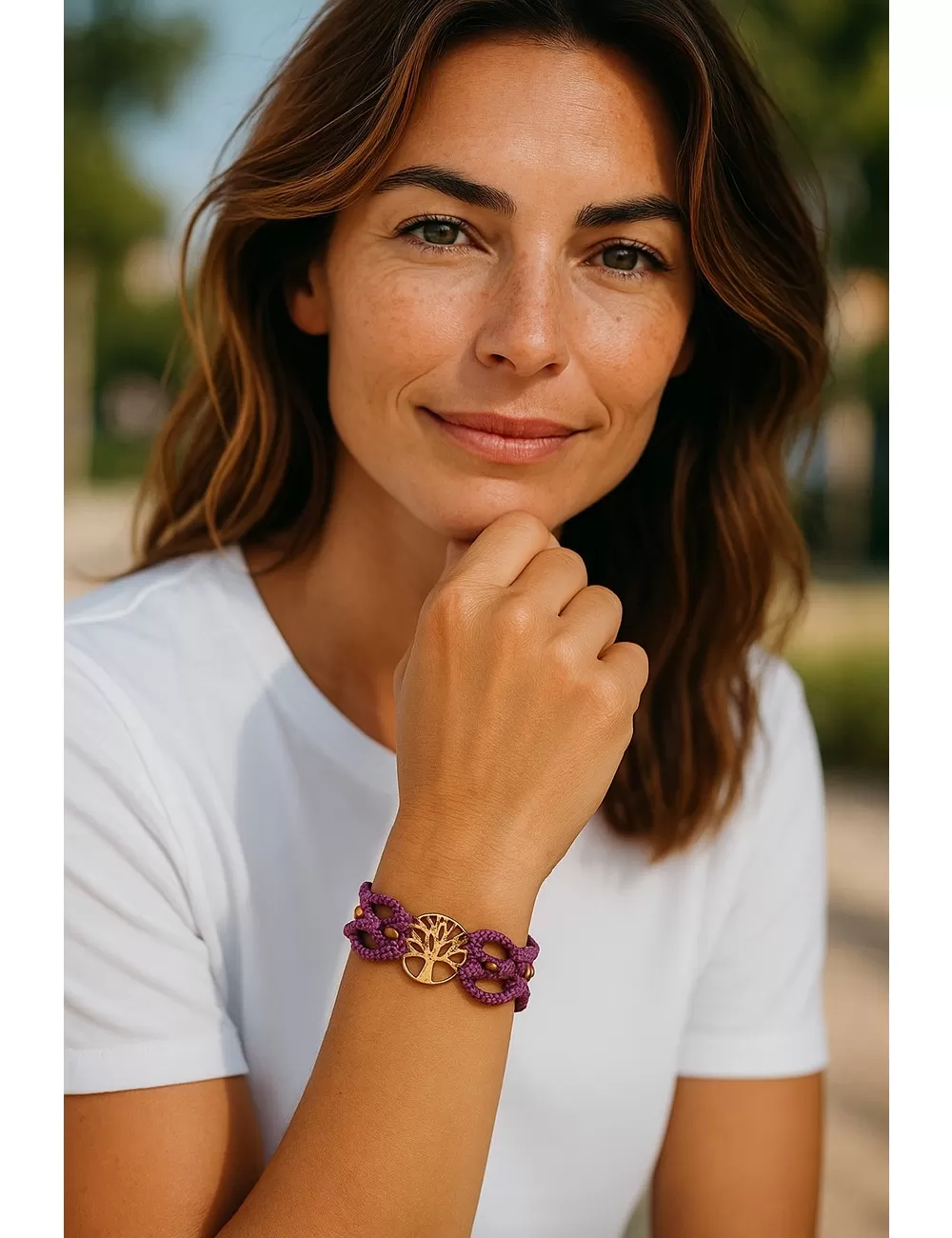 KBJ-28 : Macrame Bracelet with Shapes