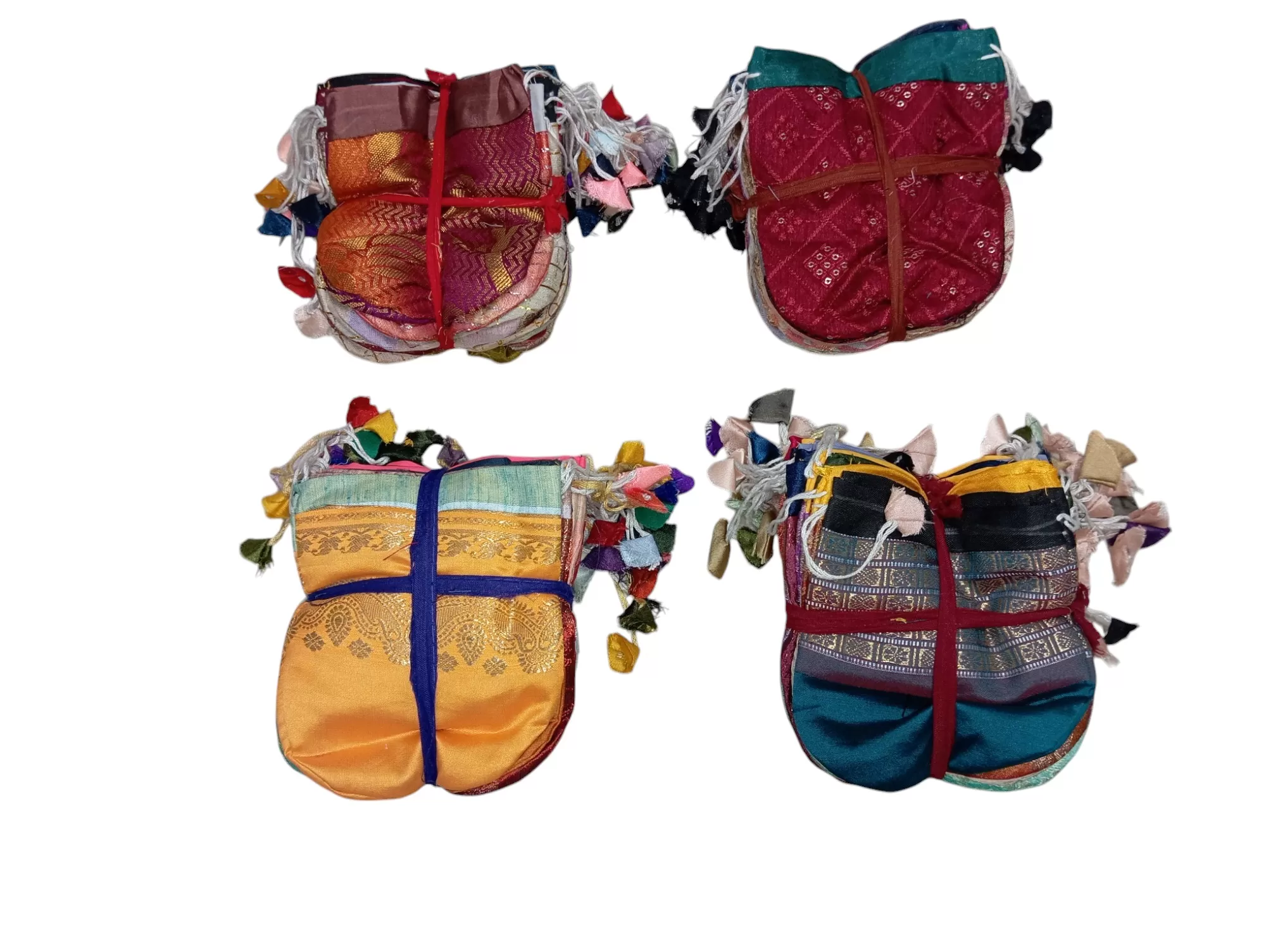 B-184: Silk Jewellery Pouch - Pack of 100 - Size : Medium