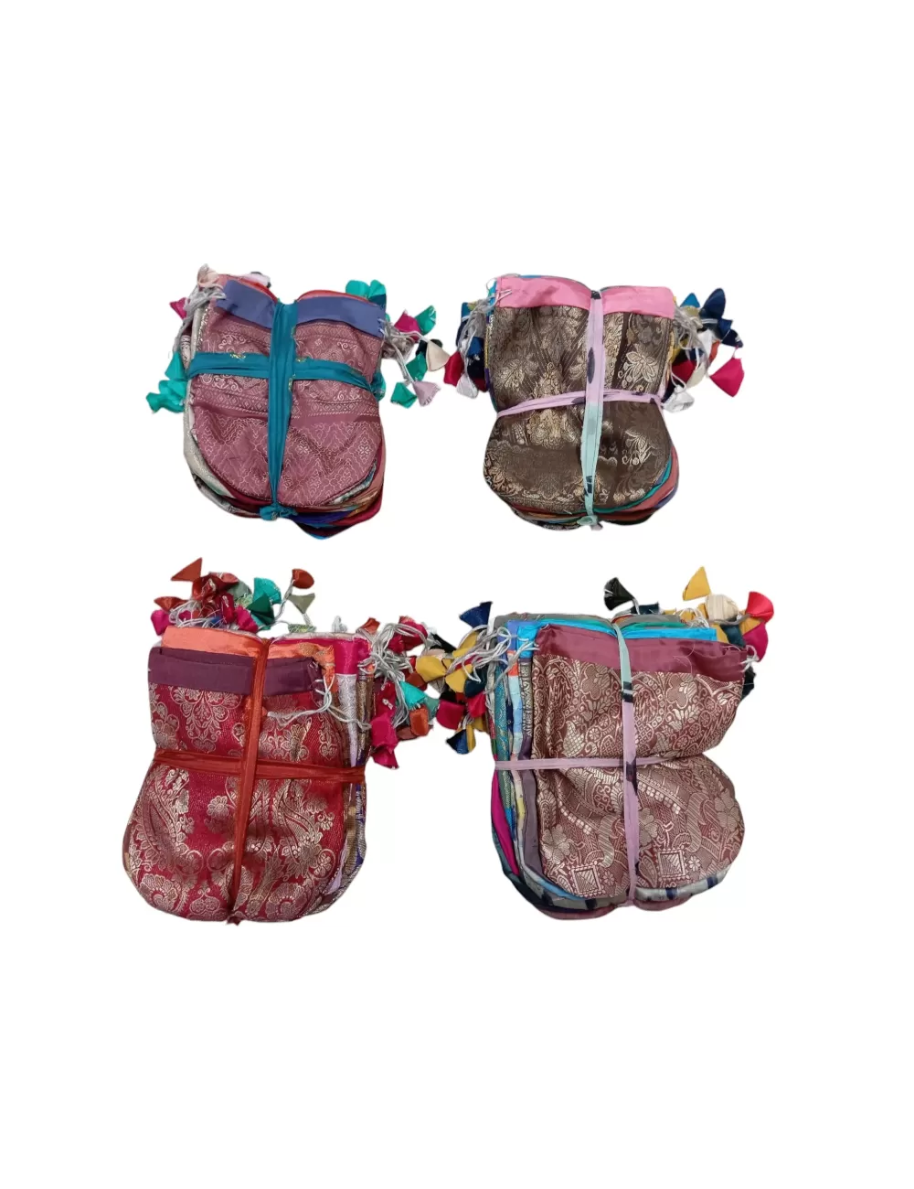 B-185: Silk Jewellery Pouch - Pack of 100 - Size : Large