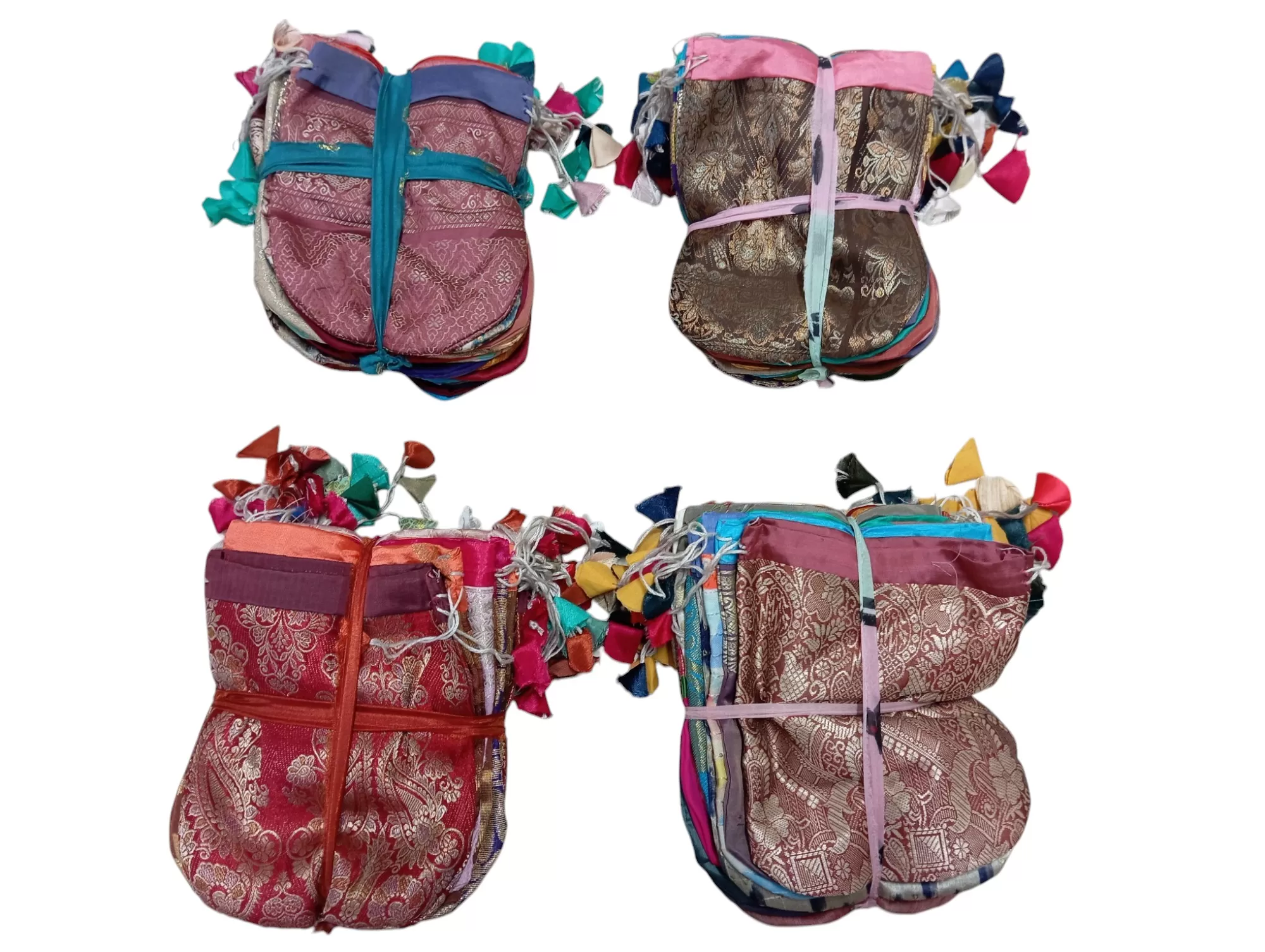 B-185: Silk Jewellery Pouch - Pack of 100 - Size : Large