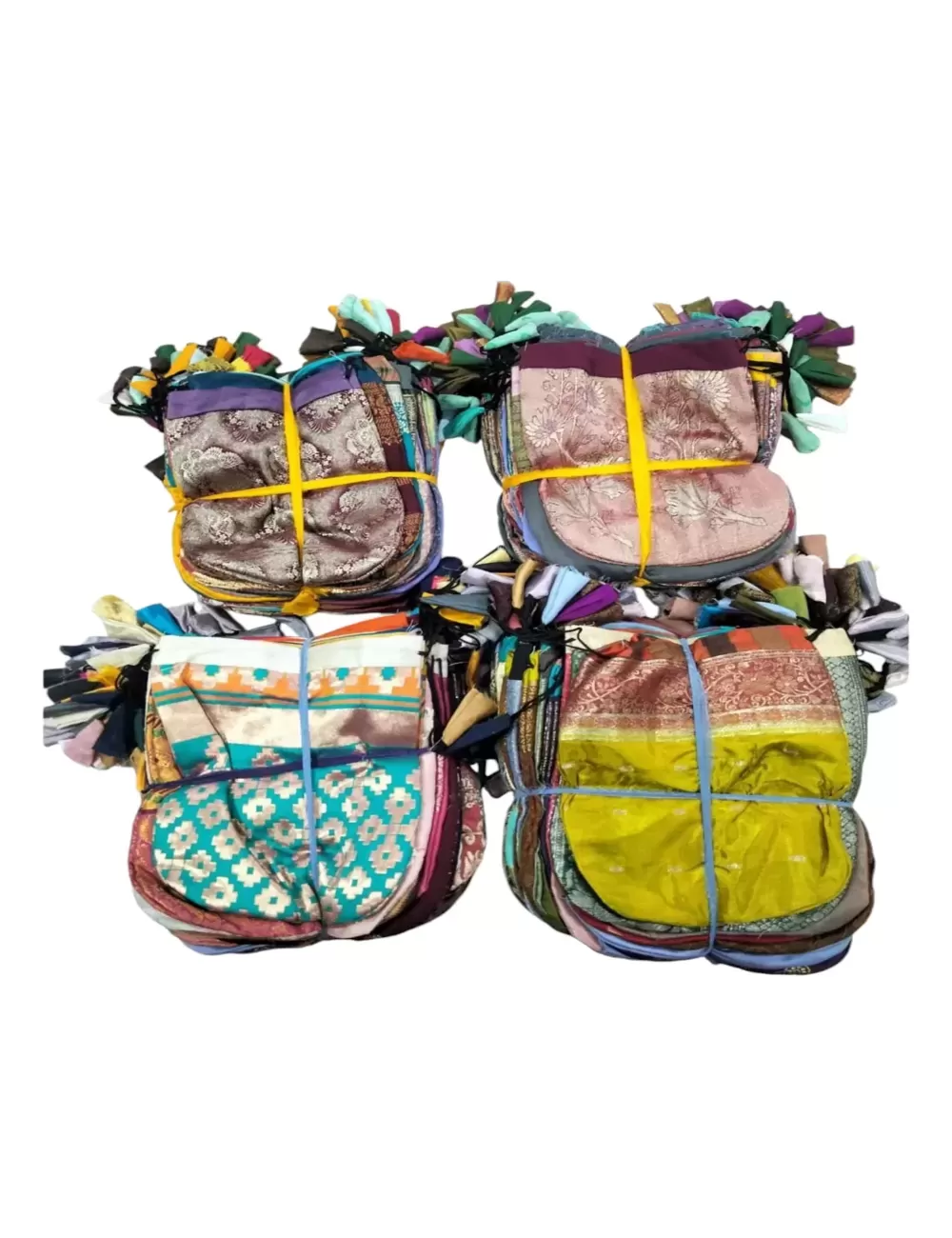 B-187: Silk Jewellery Pouch - Pack of 100 - Size : XXL