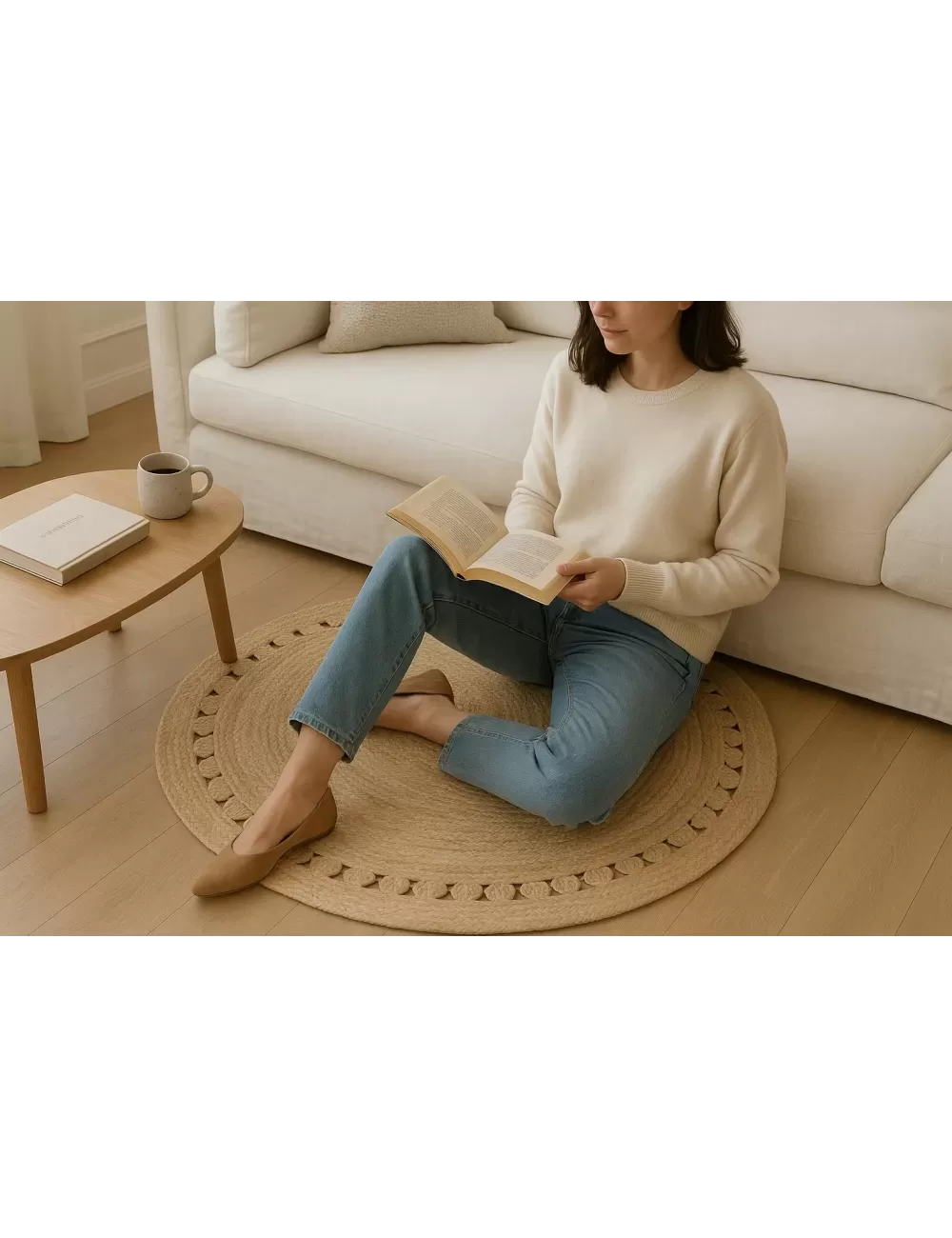 VR-01 : Jute Rug : 100 CM