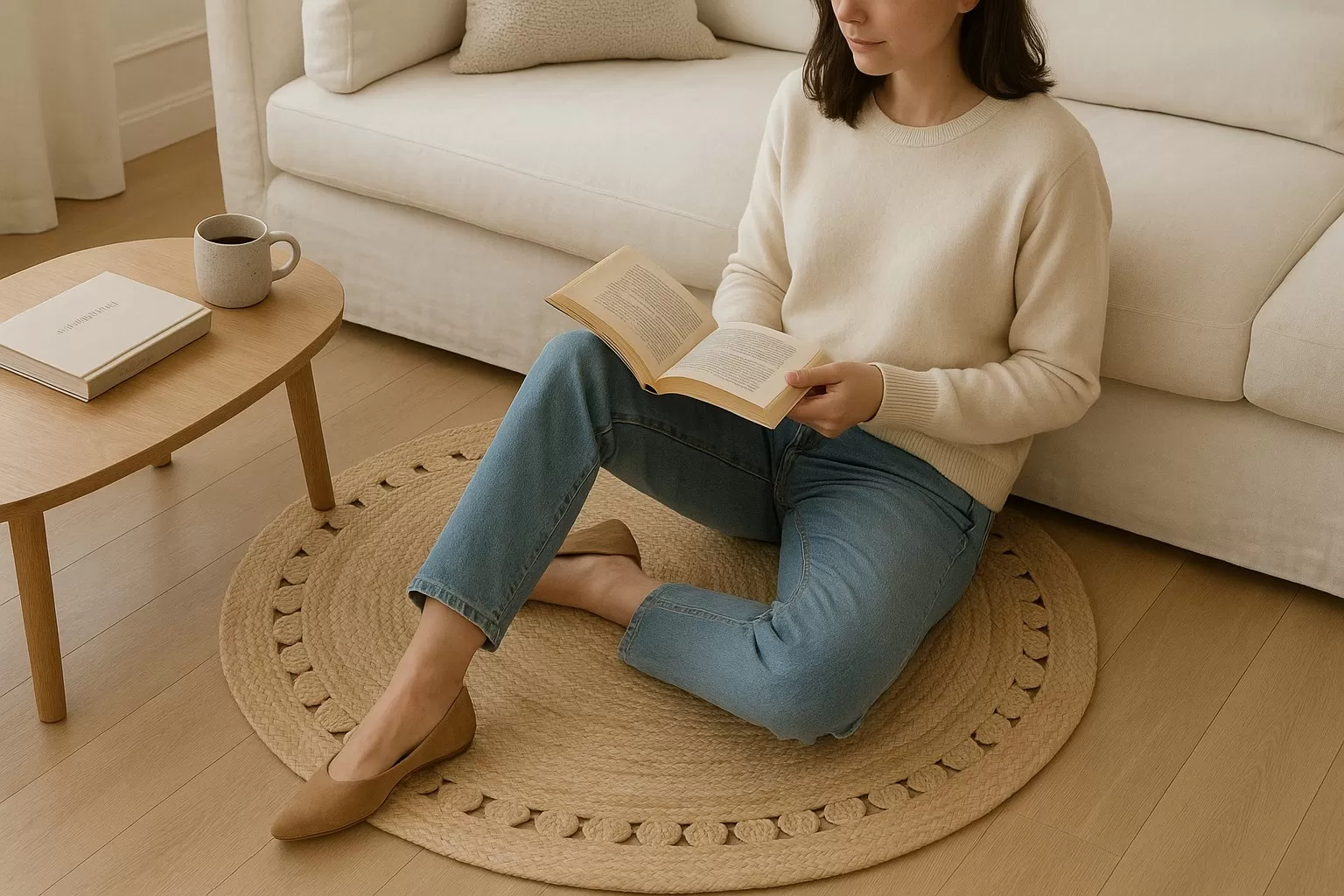 VR-01 : Jute Rug : 100 CM