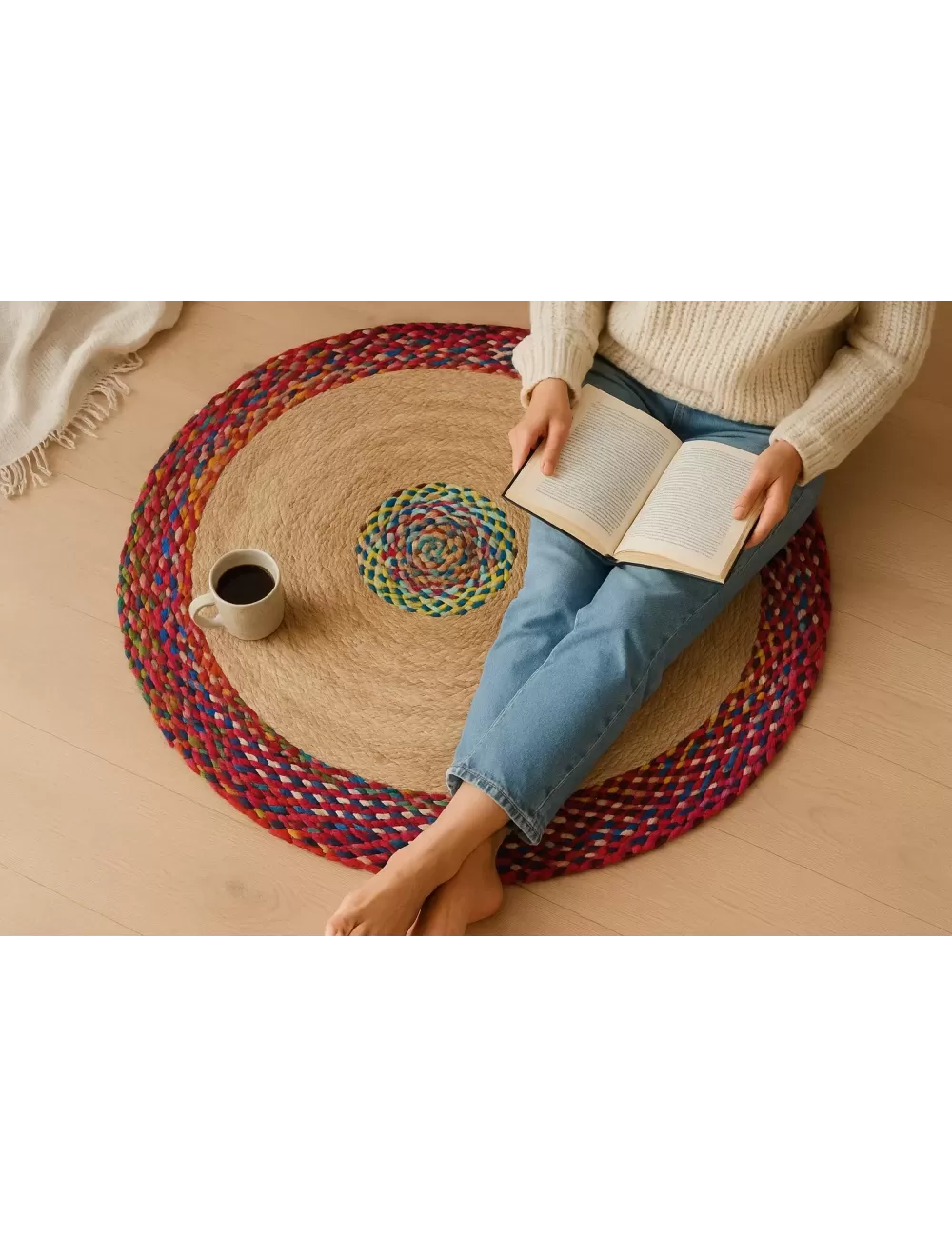 VR-02 : Jute Rug : 100 CM