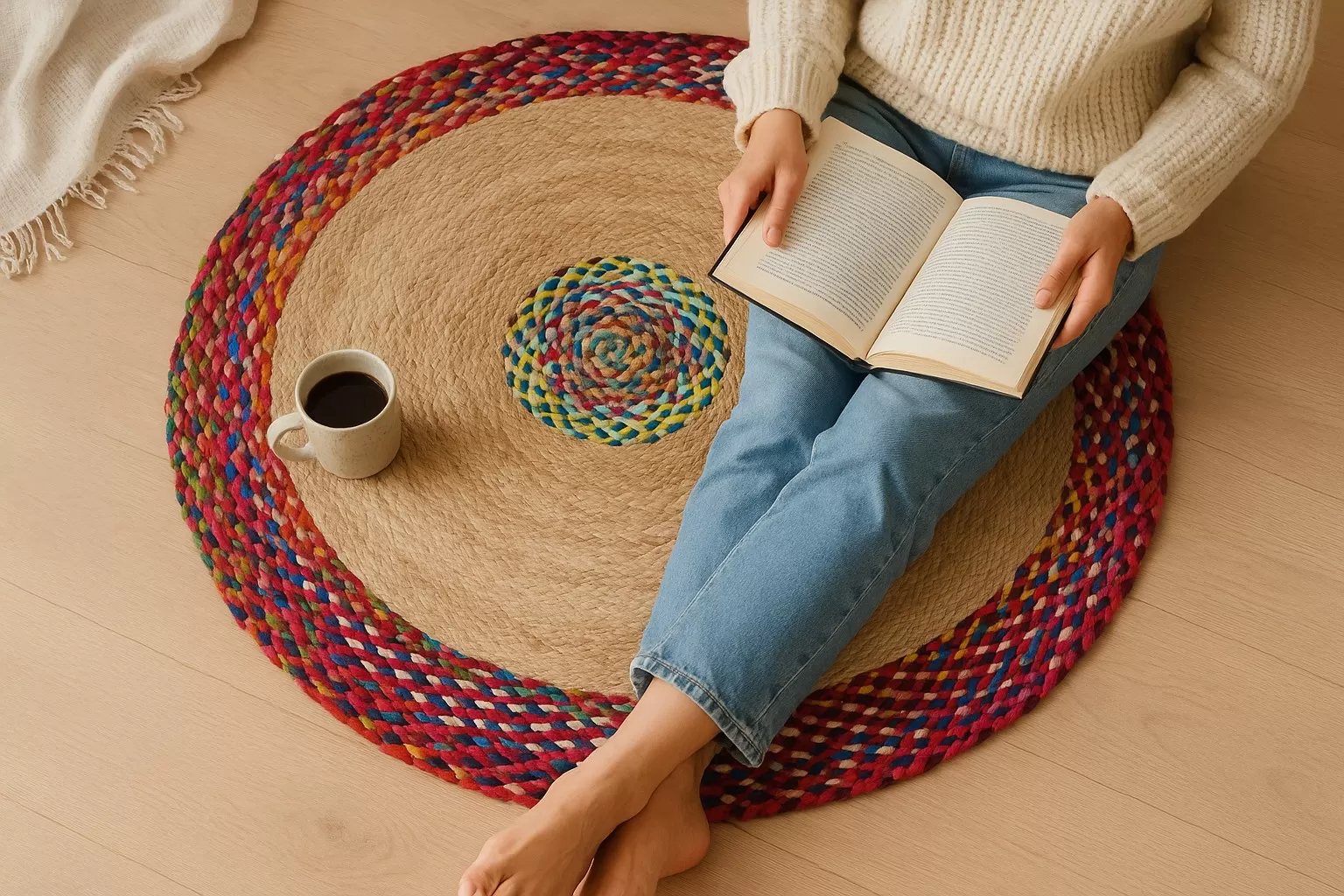 VR-02 : Jute Rug : 100 CM