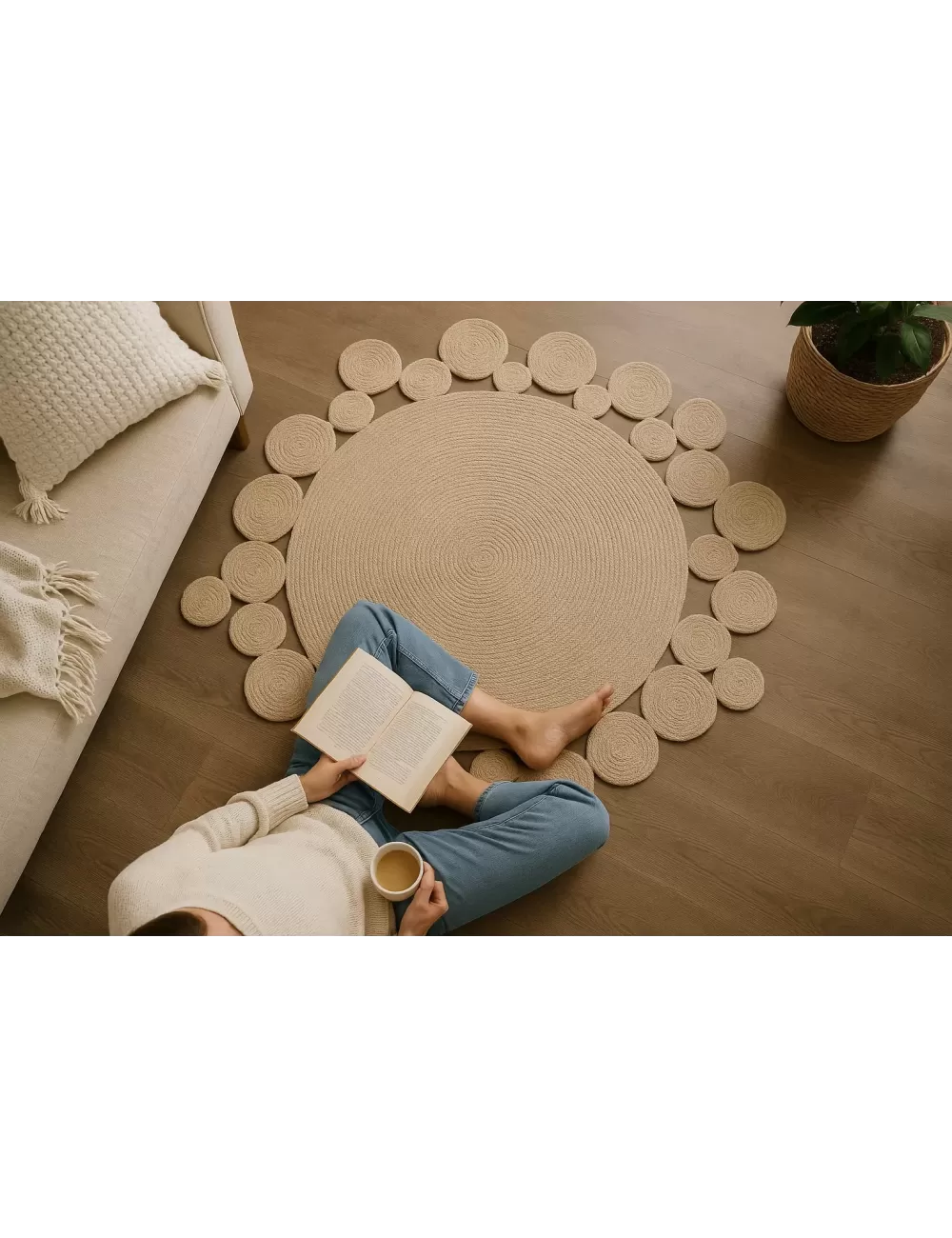 VR-05 : Jute Rug : 100 CM