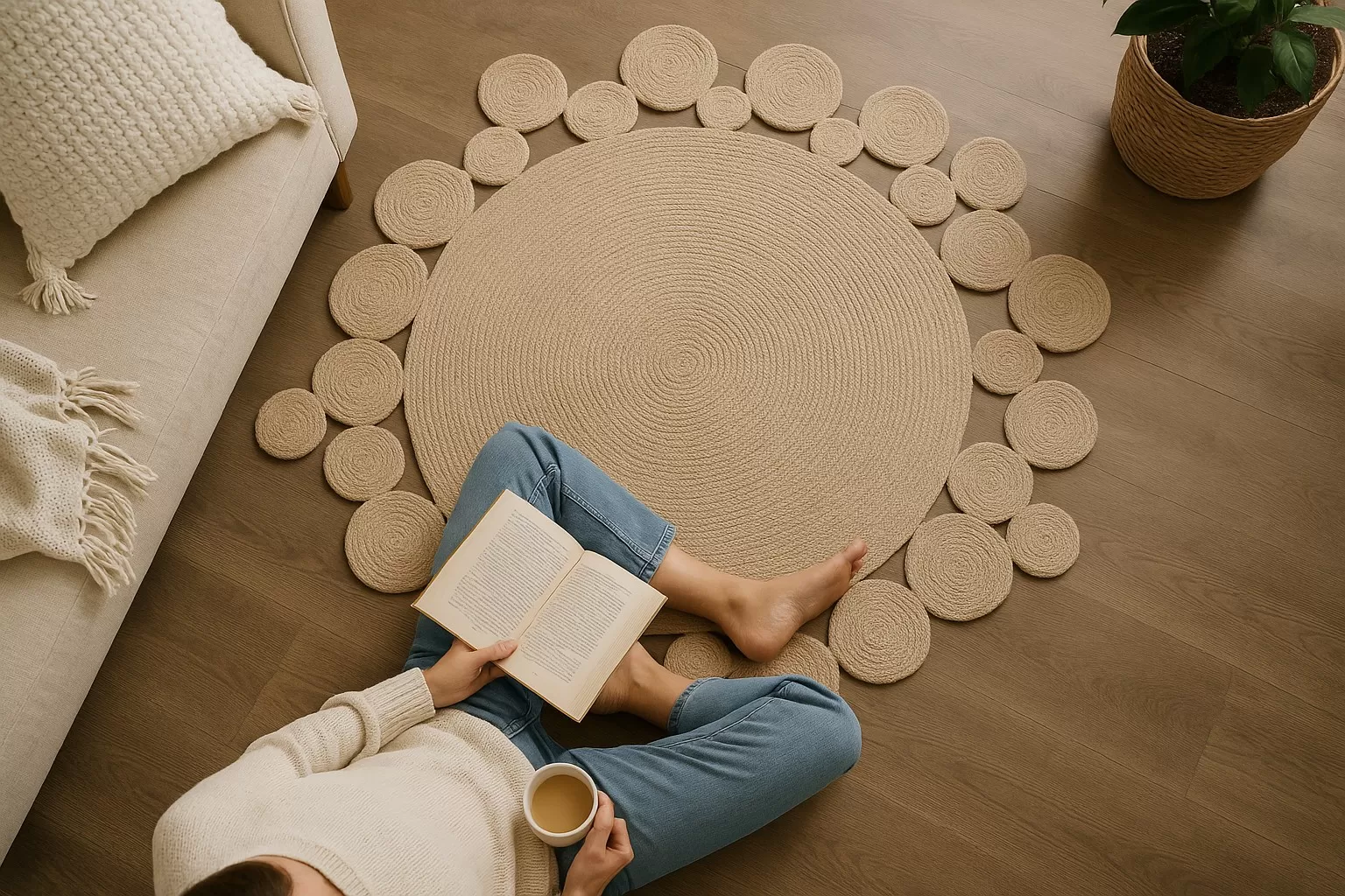 VR-05 : Jute Rug : 100 CM